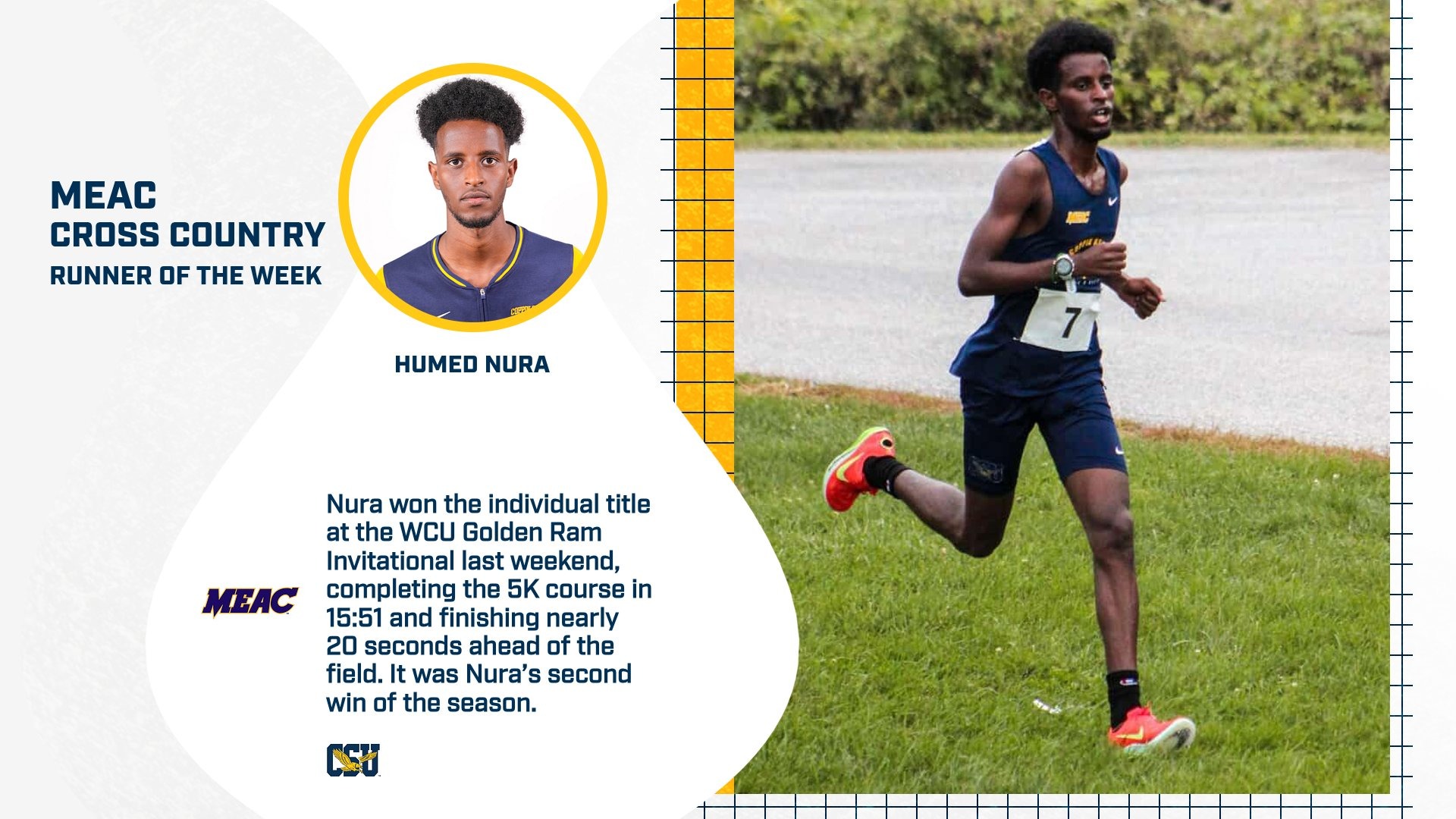 Nura Named MEAC MXC Runner of the Week 101525