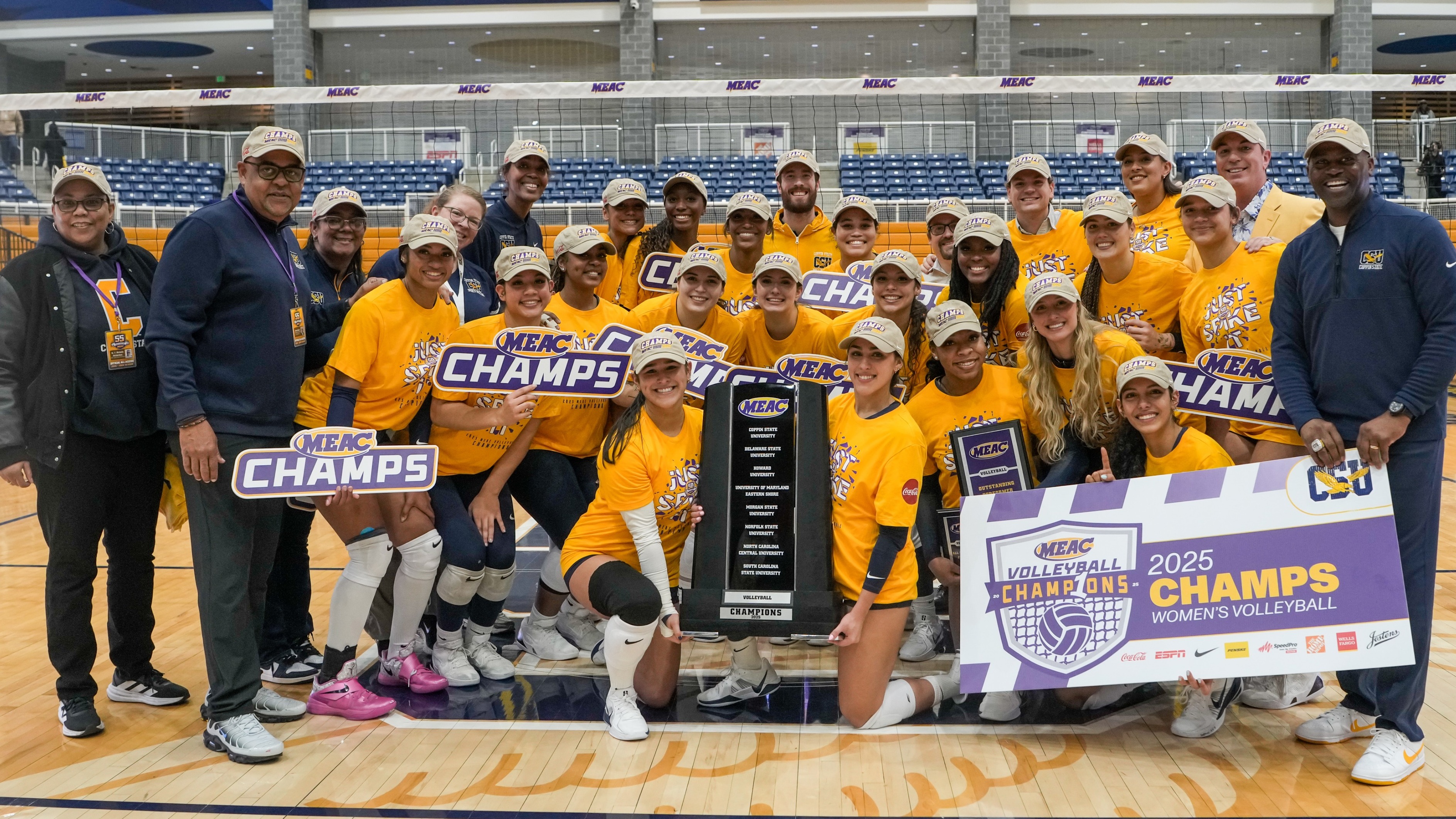 Volleyball Celebrates 2025 MEAC Title