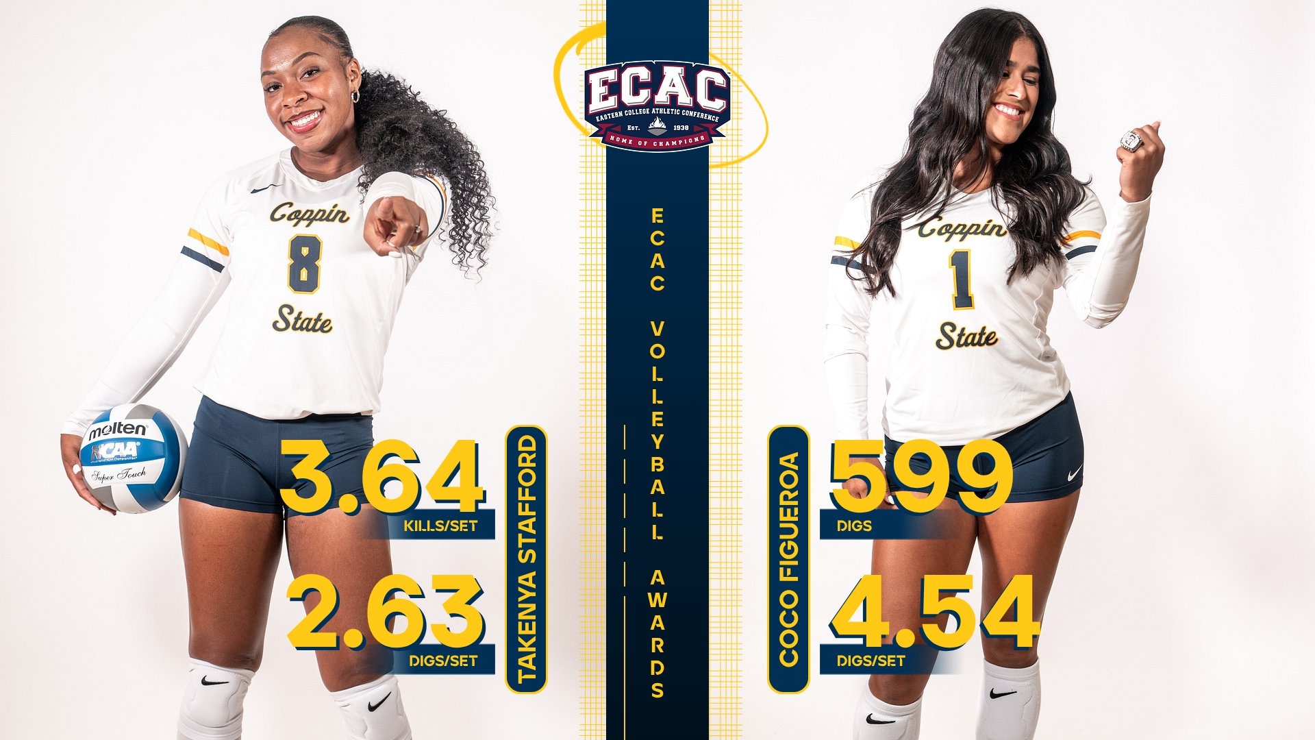 Stafford, Figueroa Earn All-ECAC Accolades