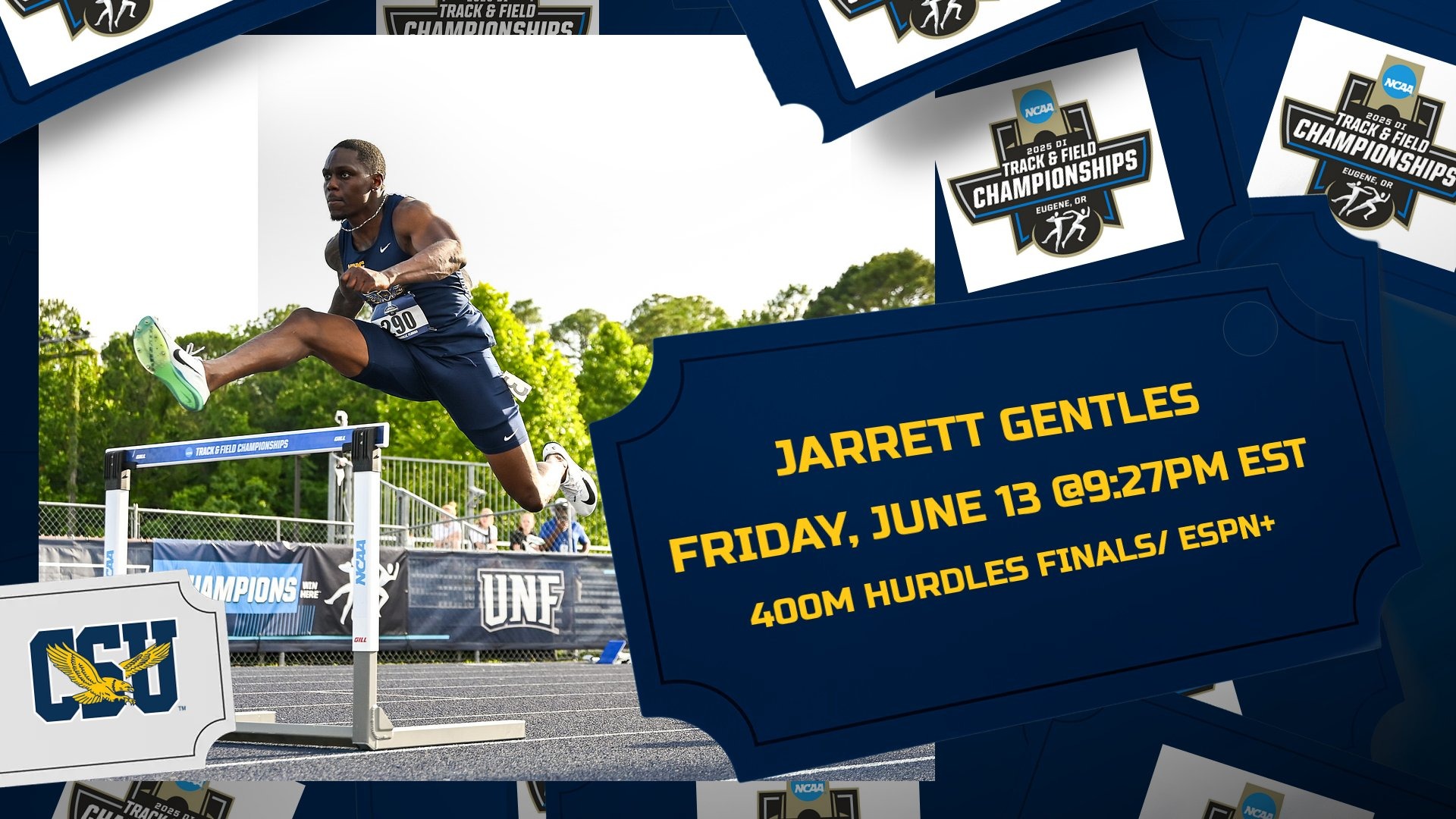 Jarrett Gentles Takes 9th in 400m Hurdles at NCAA Championships ...