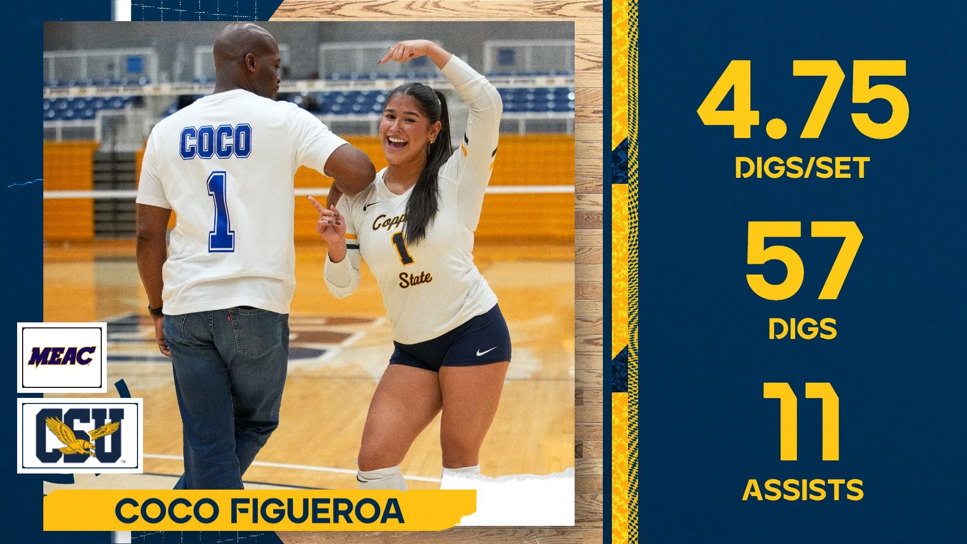Figueroa celebrates with President Jenkins