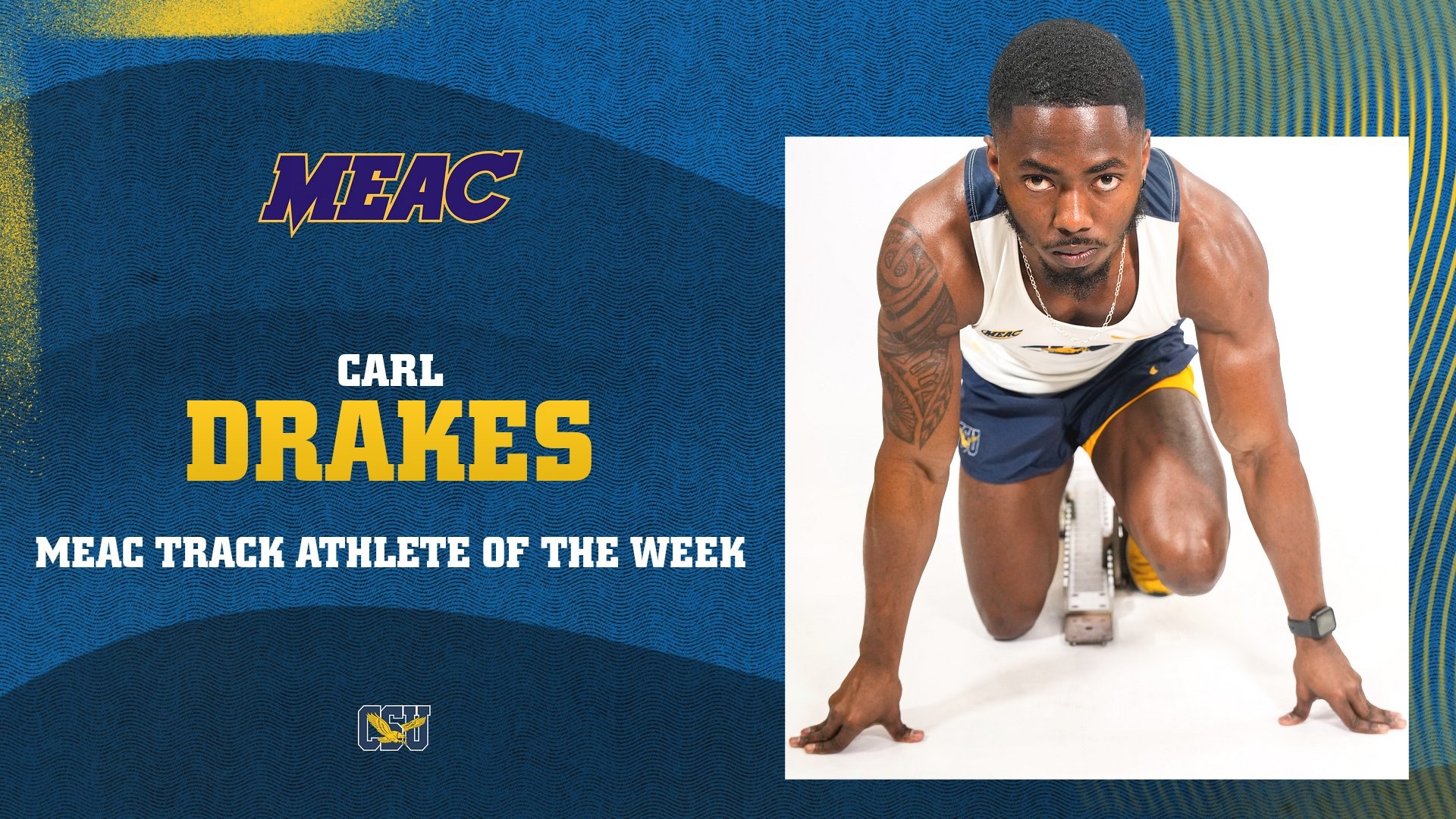 Drakes Named MEAC Track Athlete of the Week on Feb 18 2026