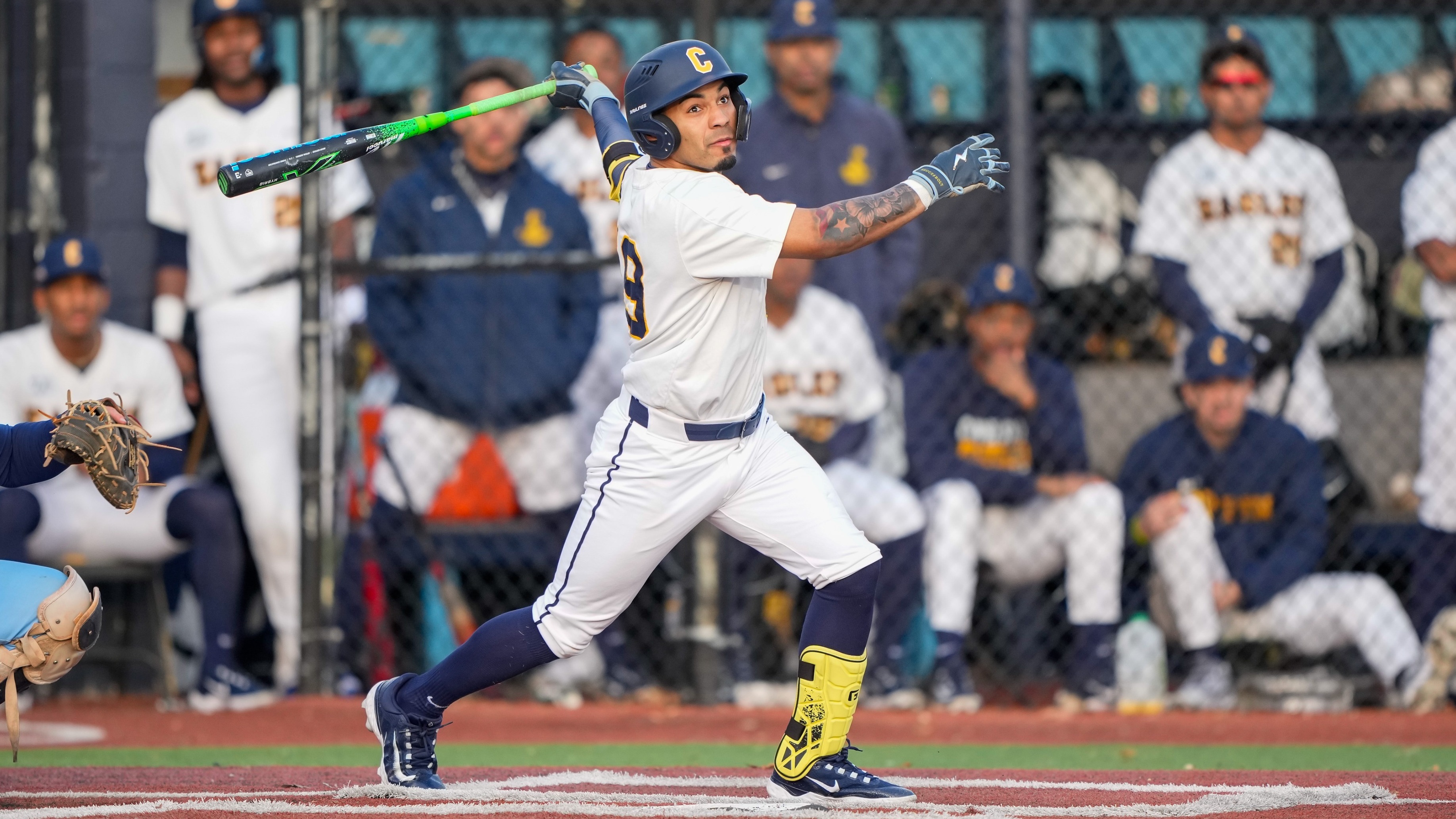 Sanders goes opposite field for hit vs Mount St Mary's