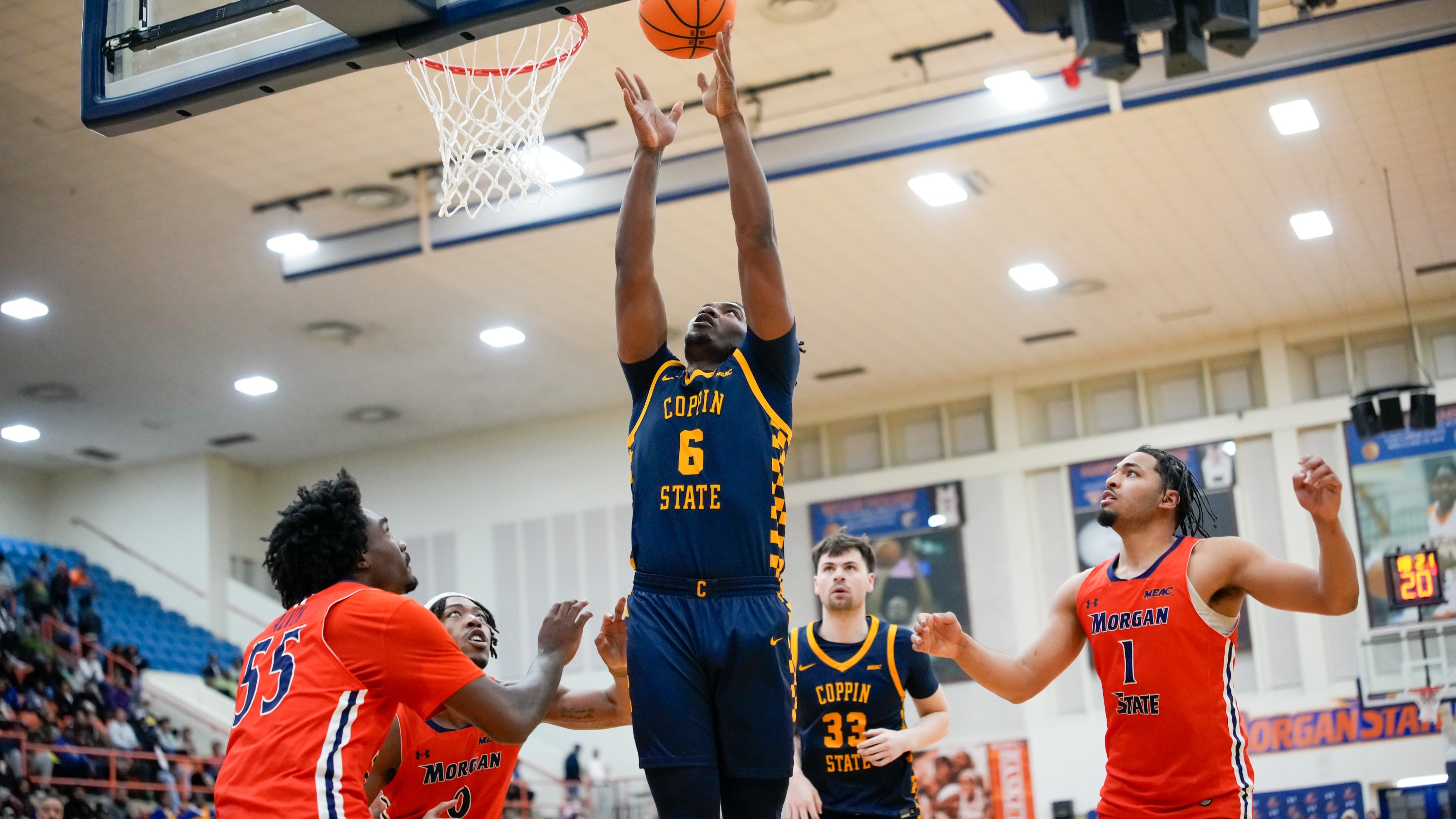 Hall layup at Morgan State