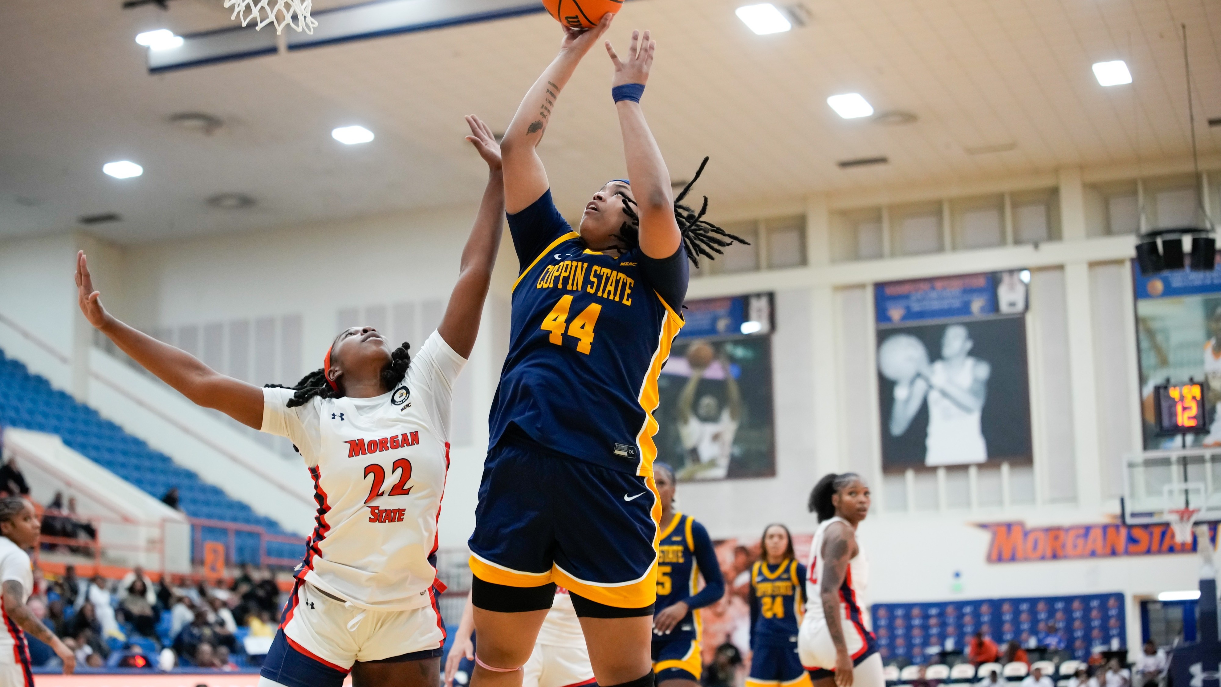 Sosa Lora with bucket inside at Morgan St