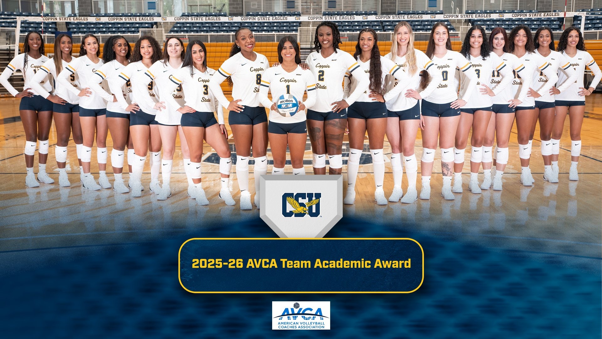 VB Receives 2026 AVCA Team Academic Award