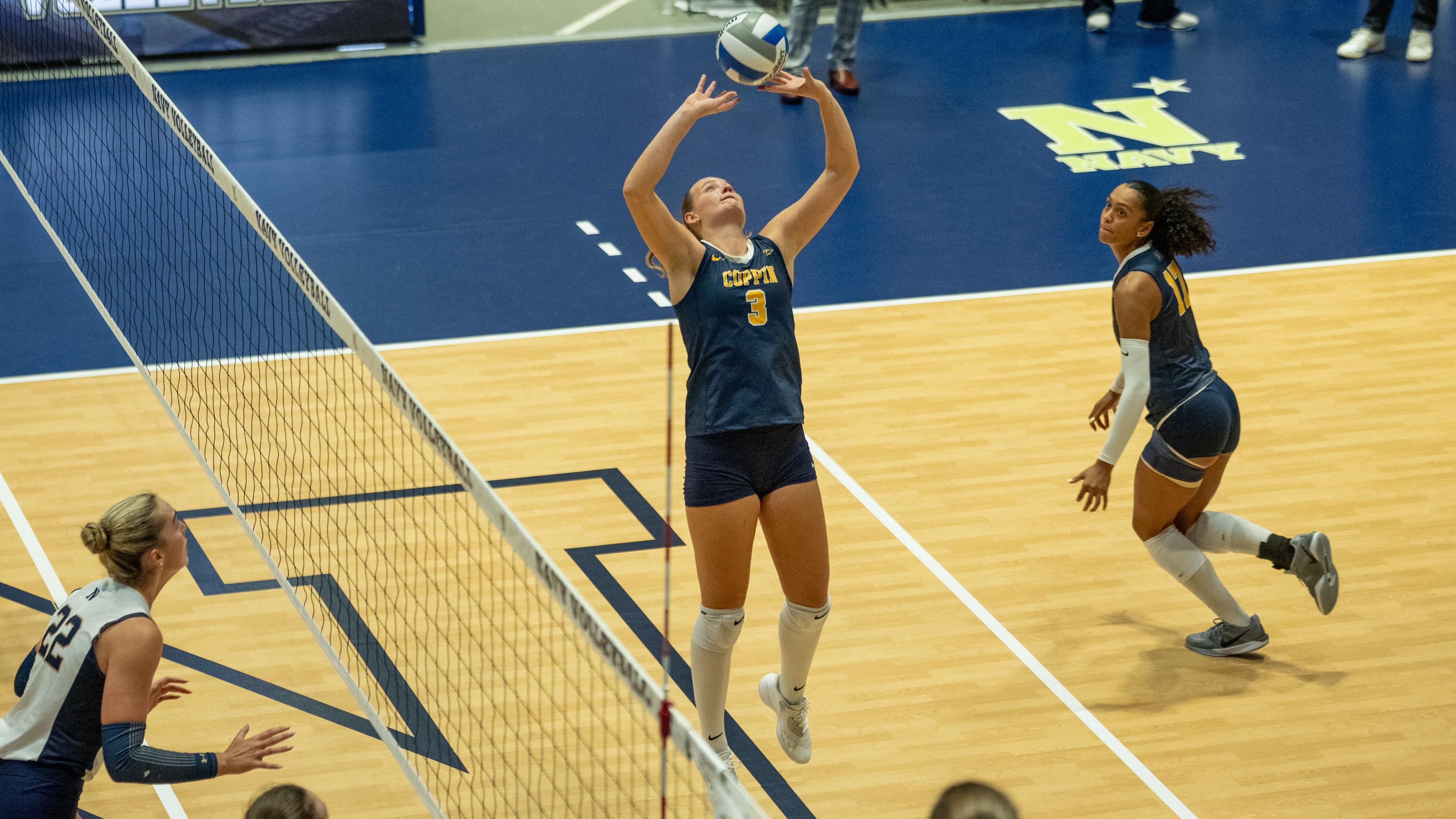 Rovello sets the ball at Navy