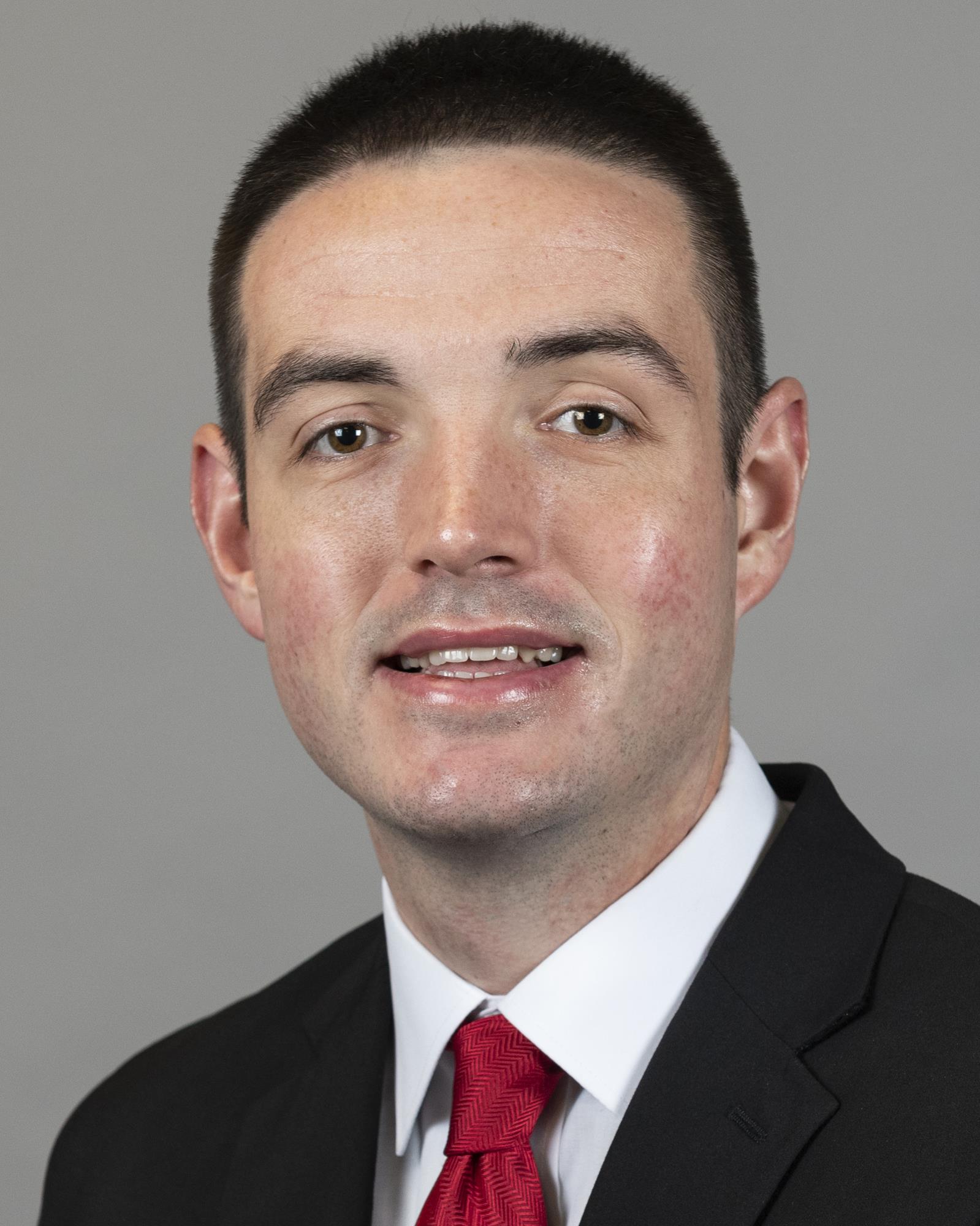 Cornell Big Red director of basketball operations Kieran Hurley poses for a headshot on Wednesday, Nov. 27, 2019.