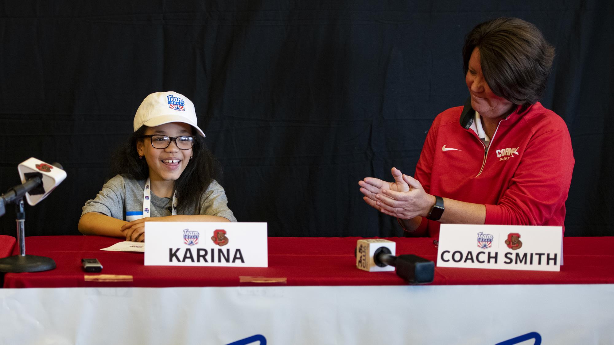 Women’s Basketball “Drafts” 7YearOld Karina Hill Cornell University