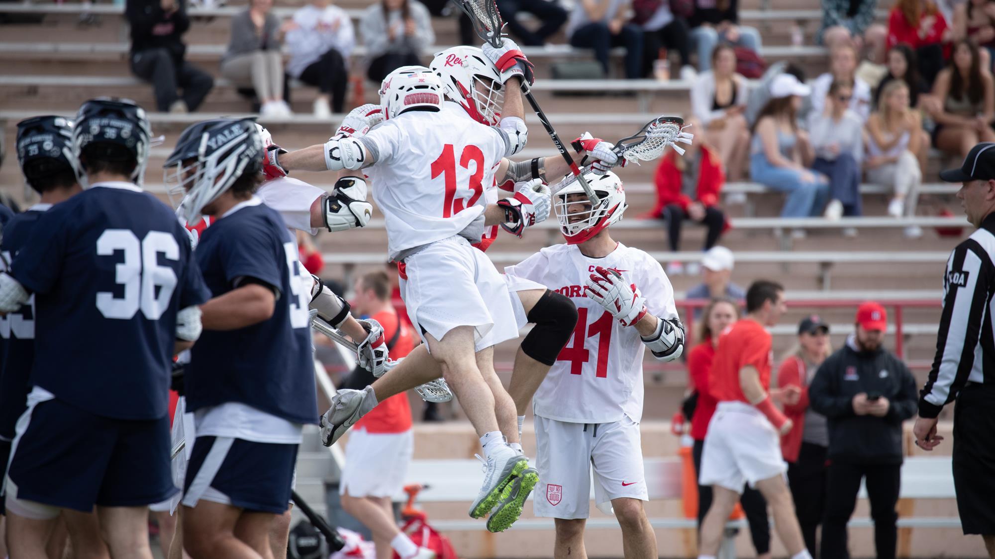 Men's Lacrosse Wins a Thriller Over 11 Yale In Ivy Opener, 1312 Cornell University Athletics