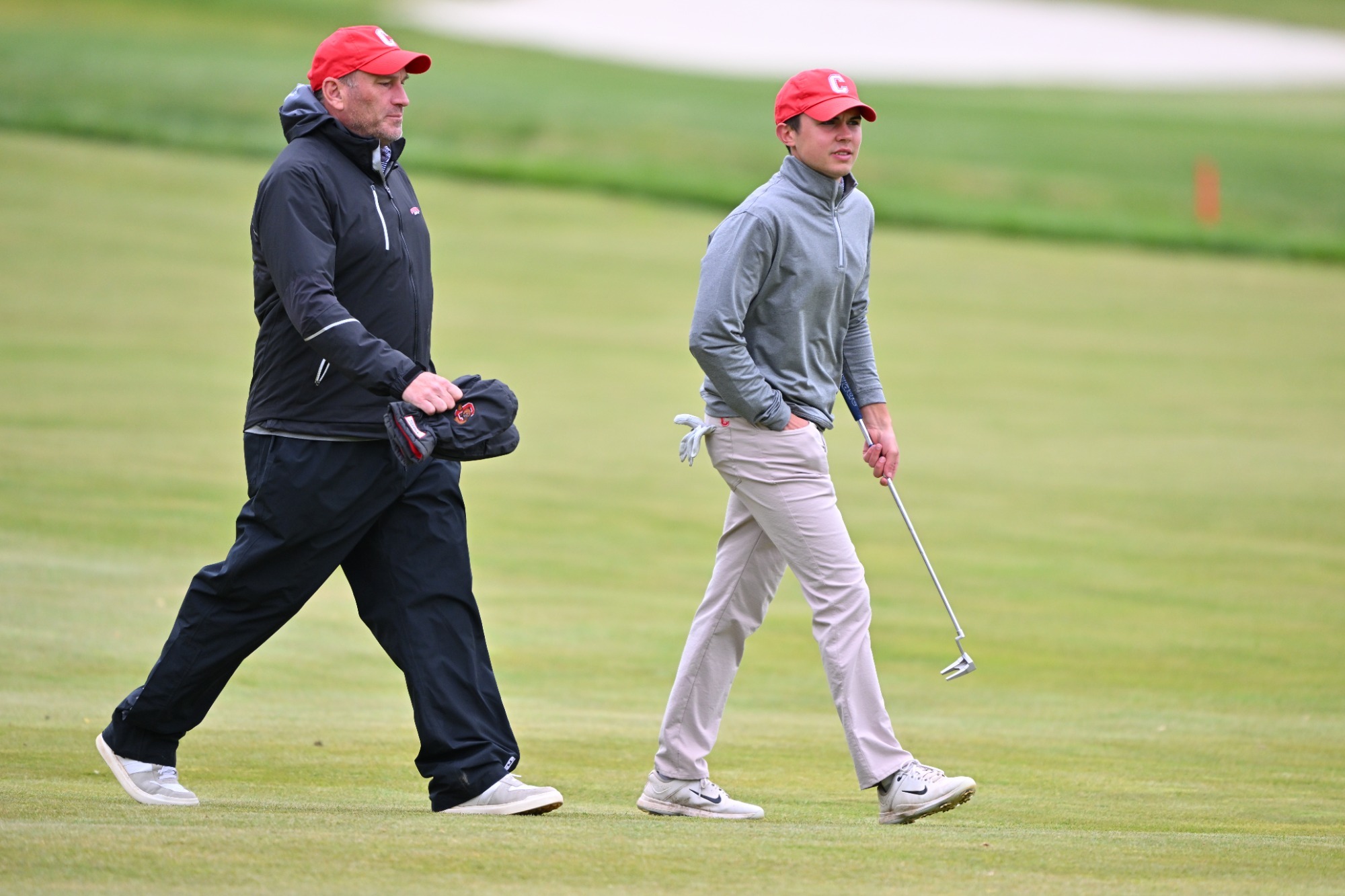 Matt Baughan and Tyler Debusschere on the fairway