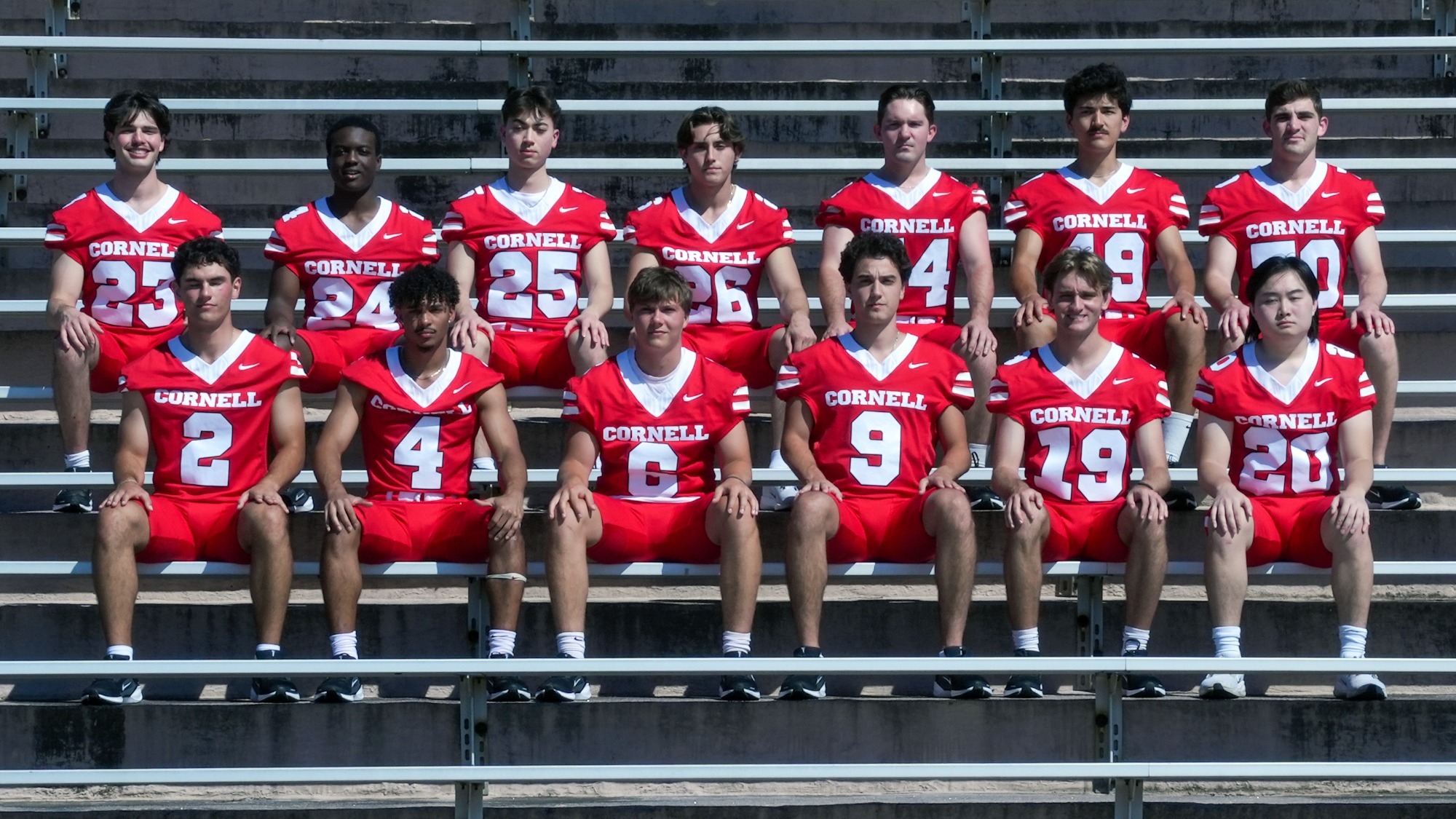 2025 Cornell sprint football senior class.