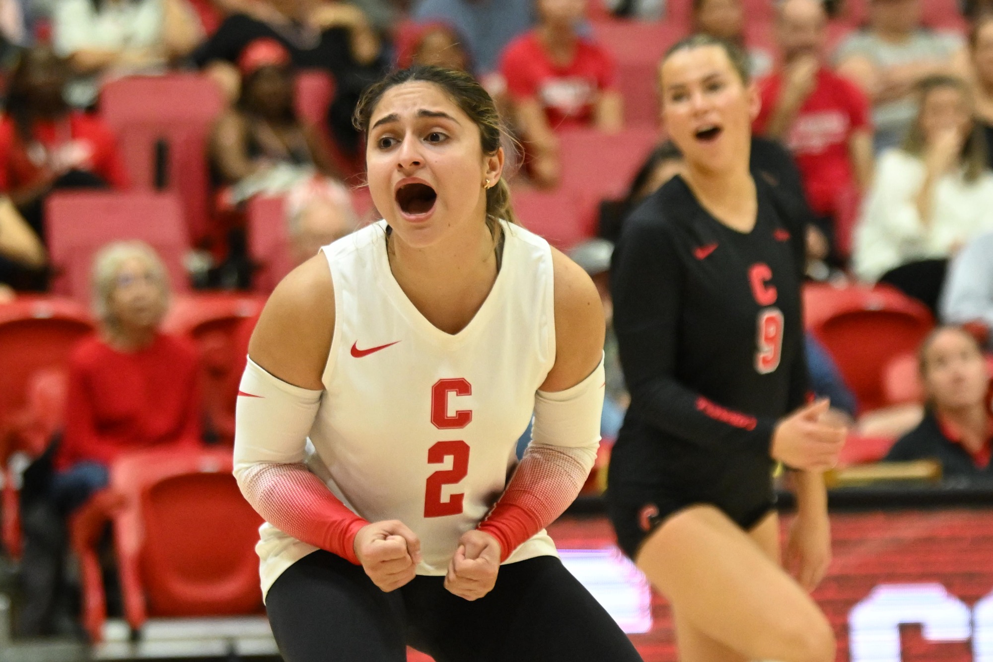 Cornell Vollyeball against Dartmouth College on Oct. 4, 2025 at Newman Arena at Bartels Hall in Ithaca, NY. (Caroline Sherman)