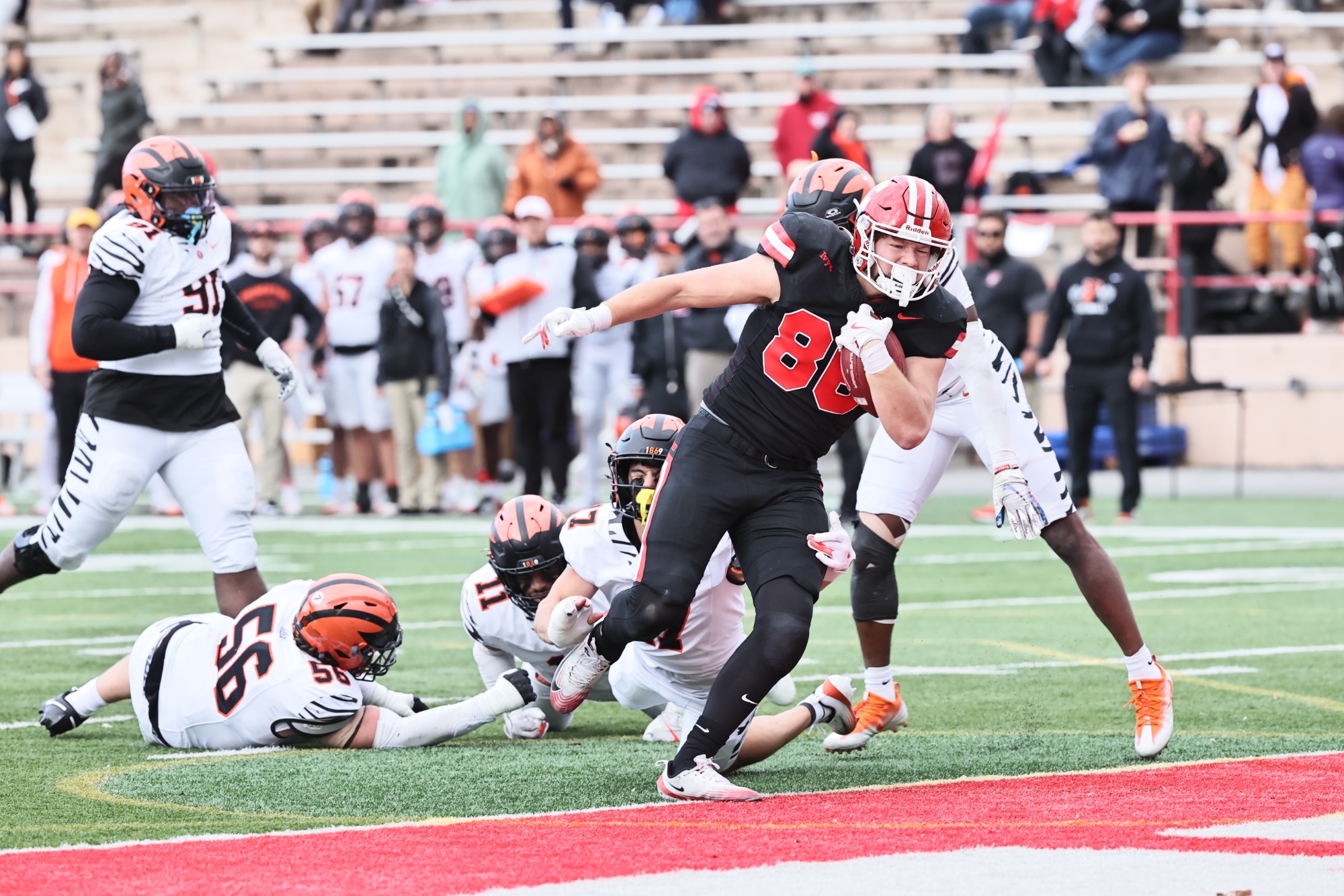 Cornell Football against Princeton on Nov. 1, 2025 at Schoellkopf Field in Ithaca, NY. 