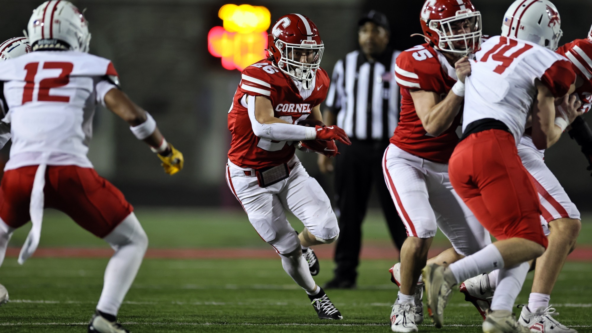 Sprint football plays against Chestnut Hill during the 2025 season at Schoellkopf Field in Ithaca, N.Y.