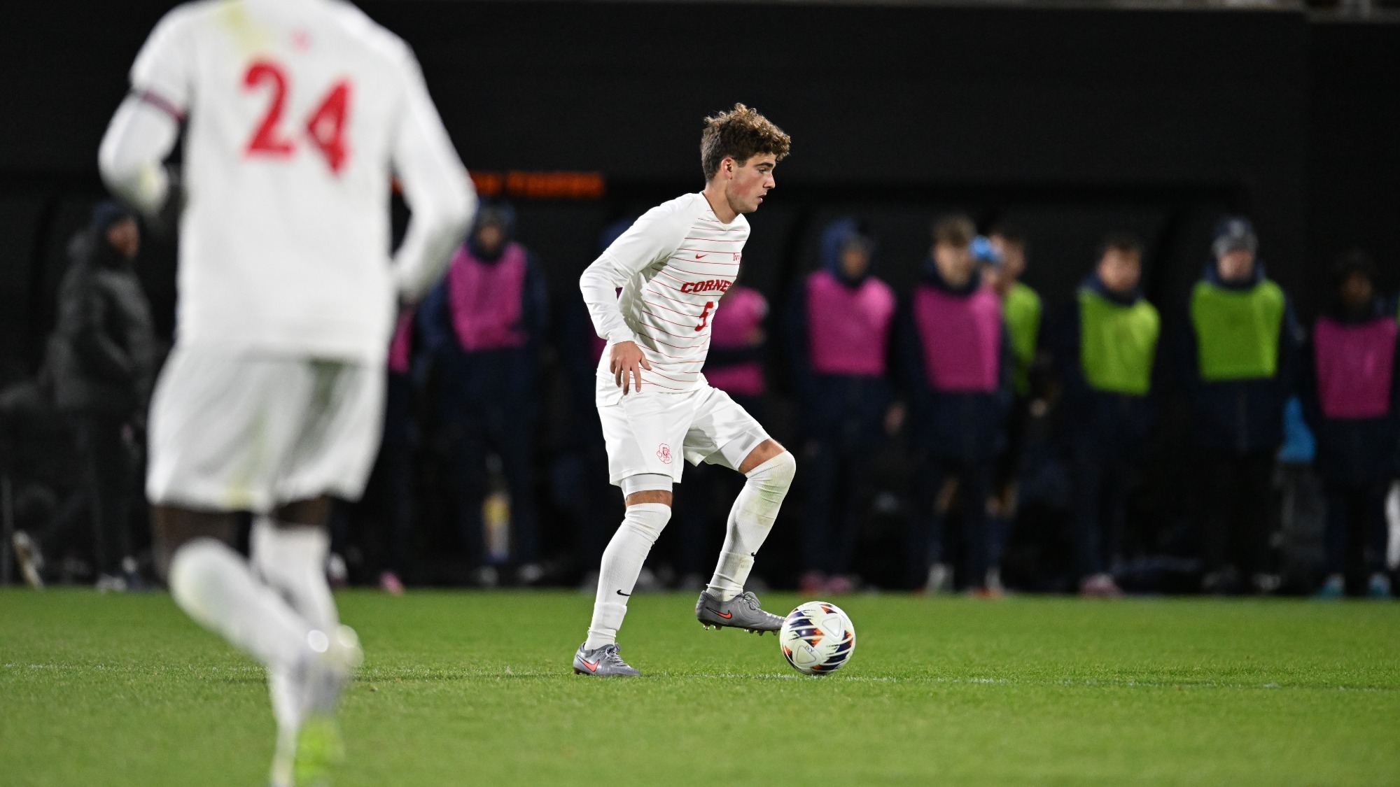 Justin Melly competes in the Ivy League semifinal game.