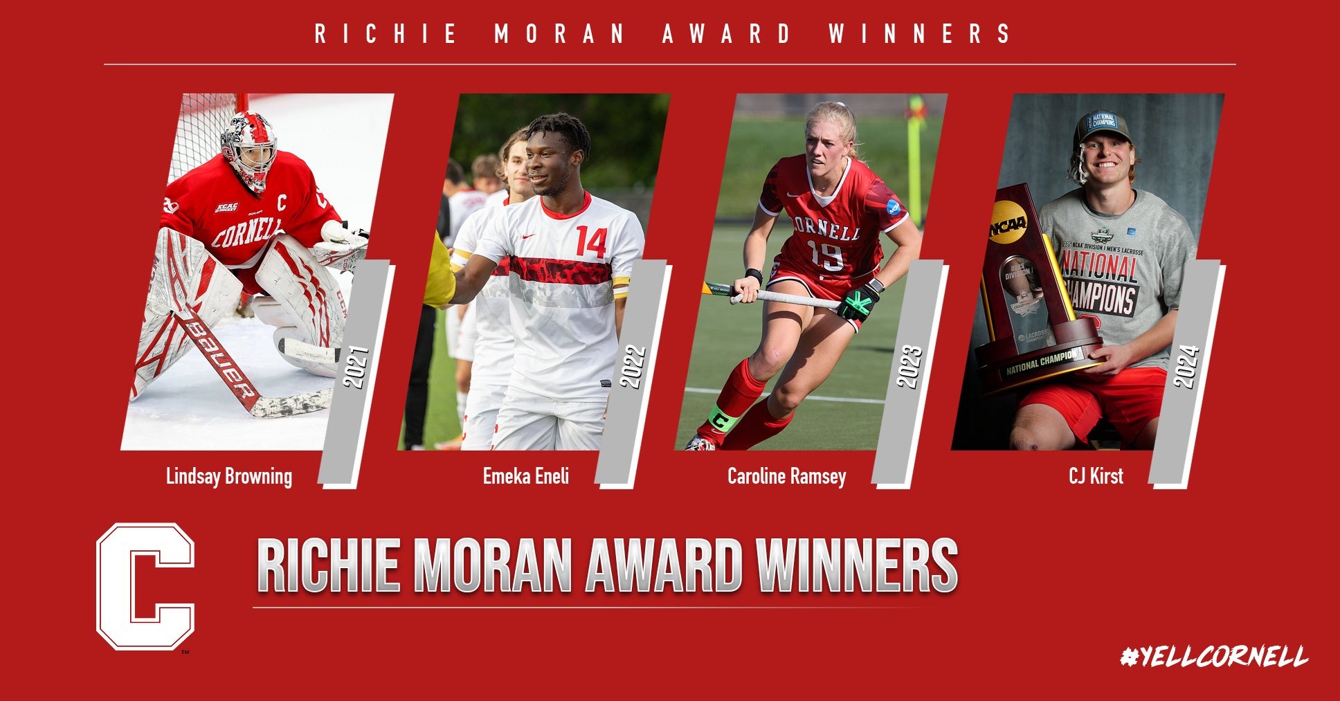 The award winners for the Richie Moran Award, presented on Nov. 22, 2025.