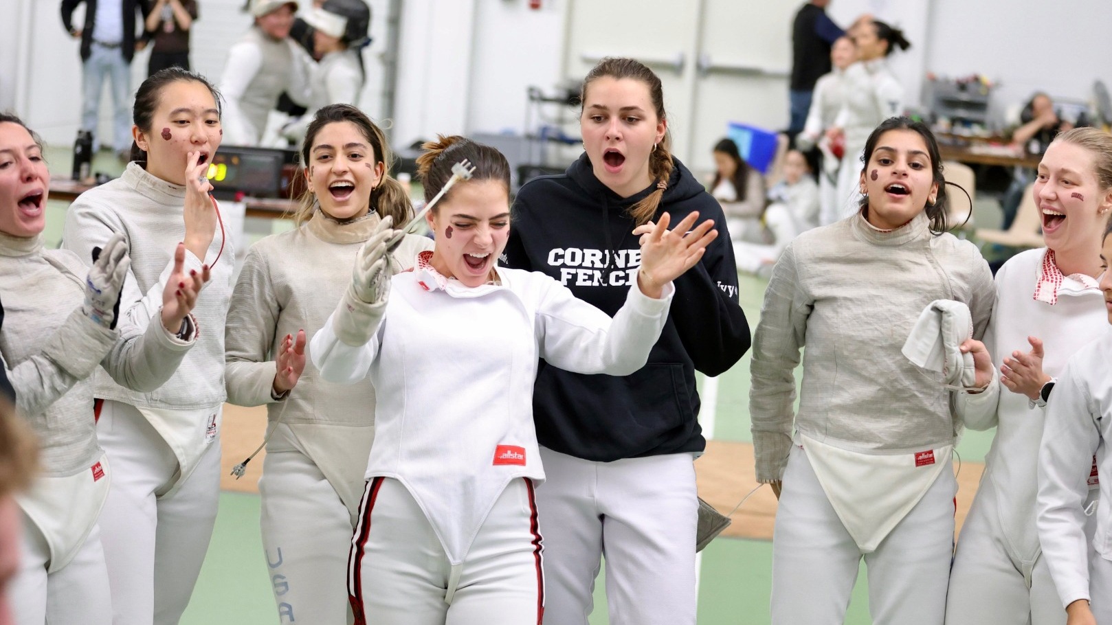 Fencing Celebration at Vassar Invite 2025