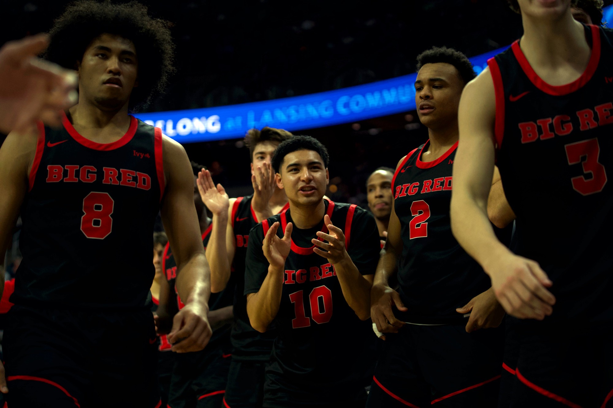 The Cornell men's basketball team plays against #9 Michigan State on Monday, Dec. 29, 2025 at the Breslin Center in East Lansing, Mich. The Spartans won 114-97.