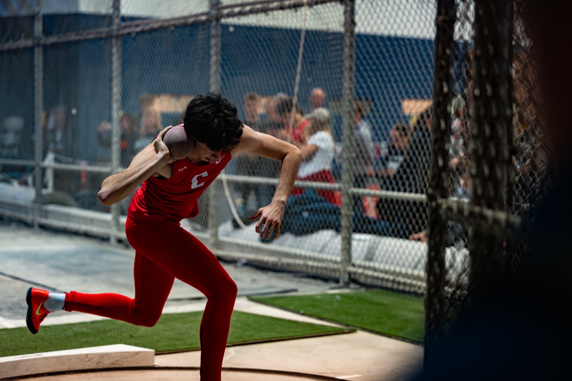 Shot Put at Greg Page Relays
