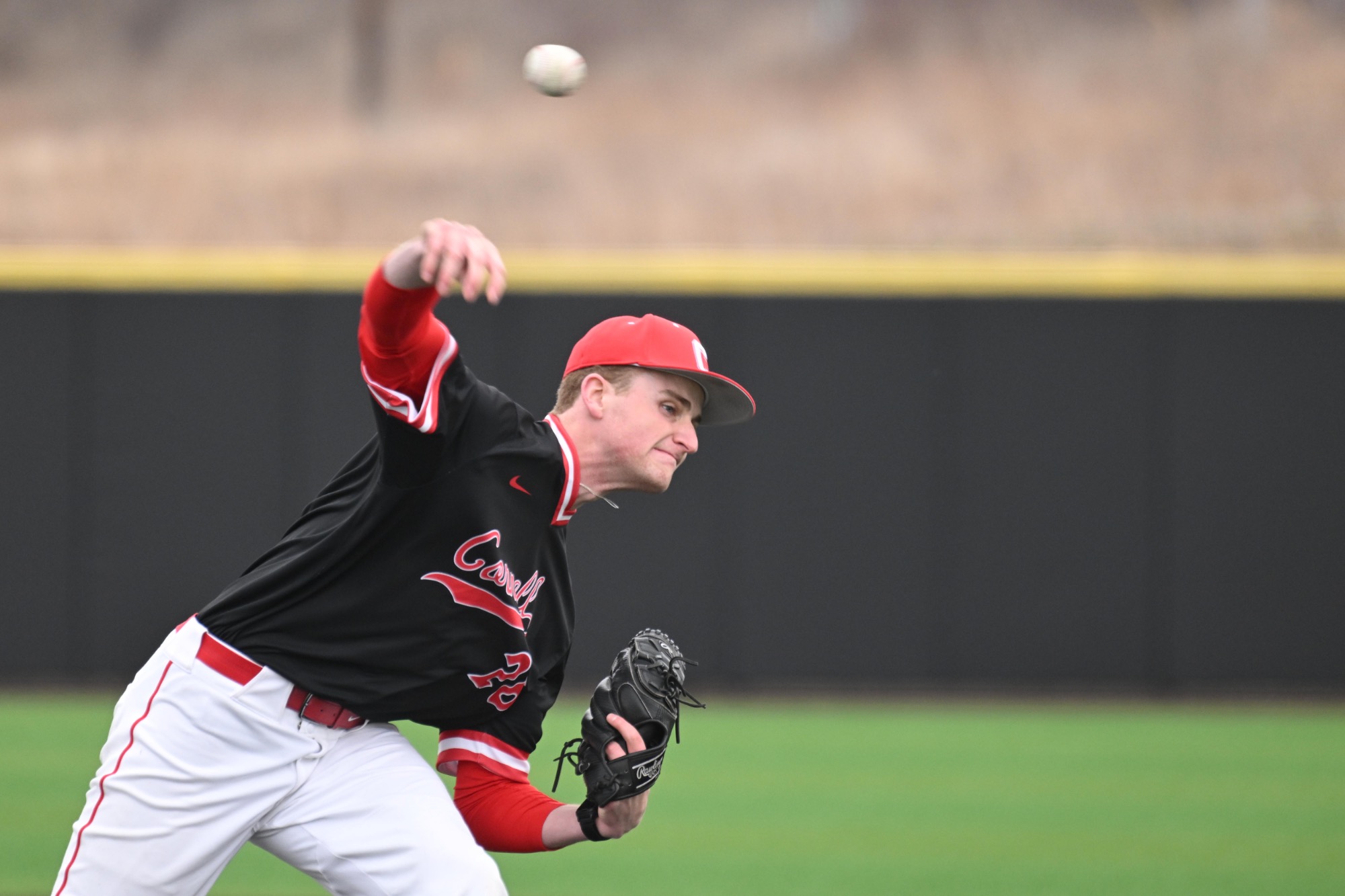 Cornell's Ryan Hegarty, #26, on March 28, 2025 at Booth Field in Ithaca, NY. Cornell Baseball lose 4-5 against Brown. (Caroline Sherman/Cornell Athletics)