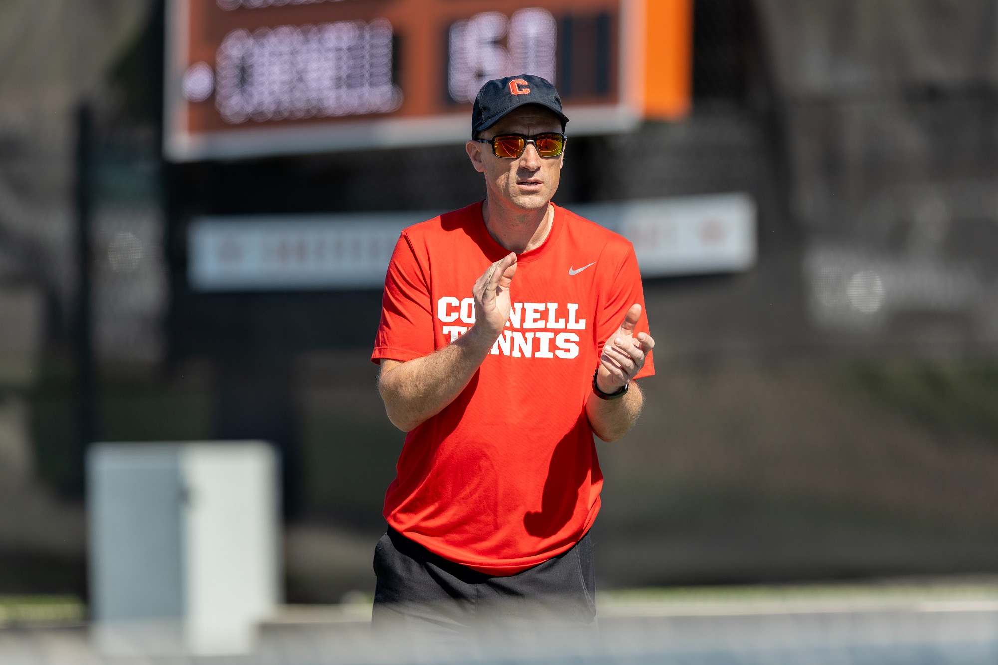  The Cornell men's tennis team defeated #30 Michigan 4-0 in the first round of the 2025 NCAA Tournament on Saturday, May, 3, 2025 at the Texas Tennis Center in Austin, Texas. @SpillmanPhoto
