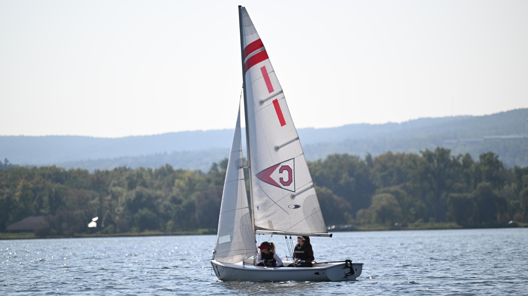 Susan Rogers ’75 Memorial Regatta on Sept. 21, 2024 at Merrill Family Sailing Center in Ithaca, NY. . (Caroline Sherman/Cornell Athletics)