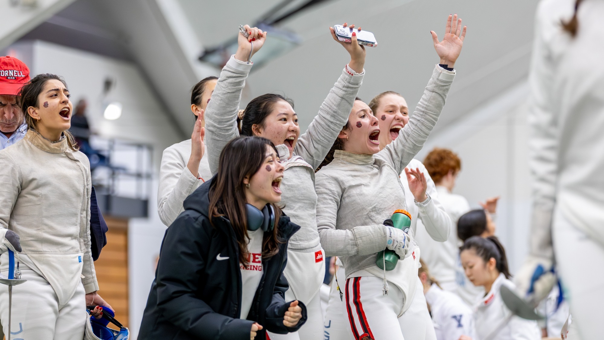 Fencing Celebrates at Vassar