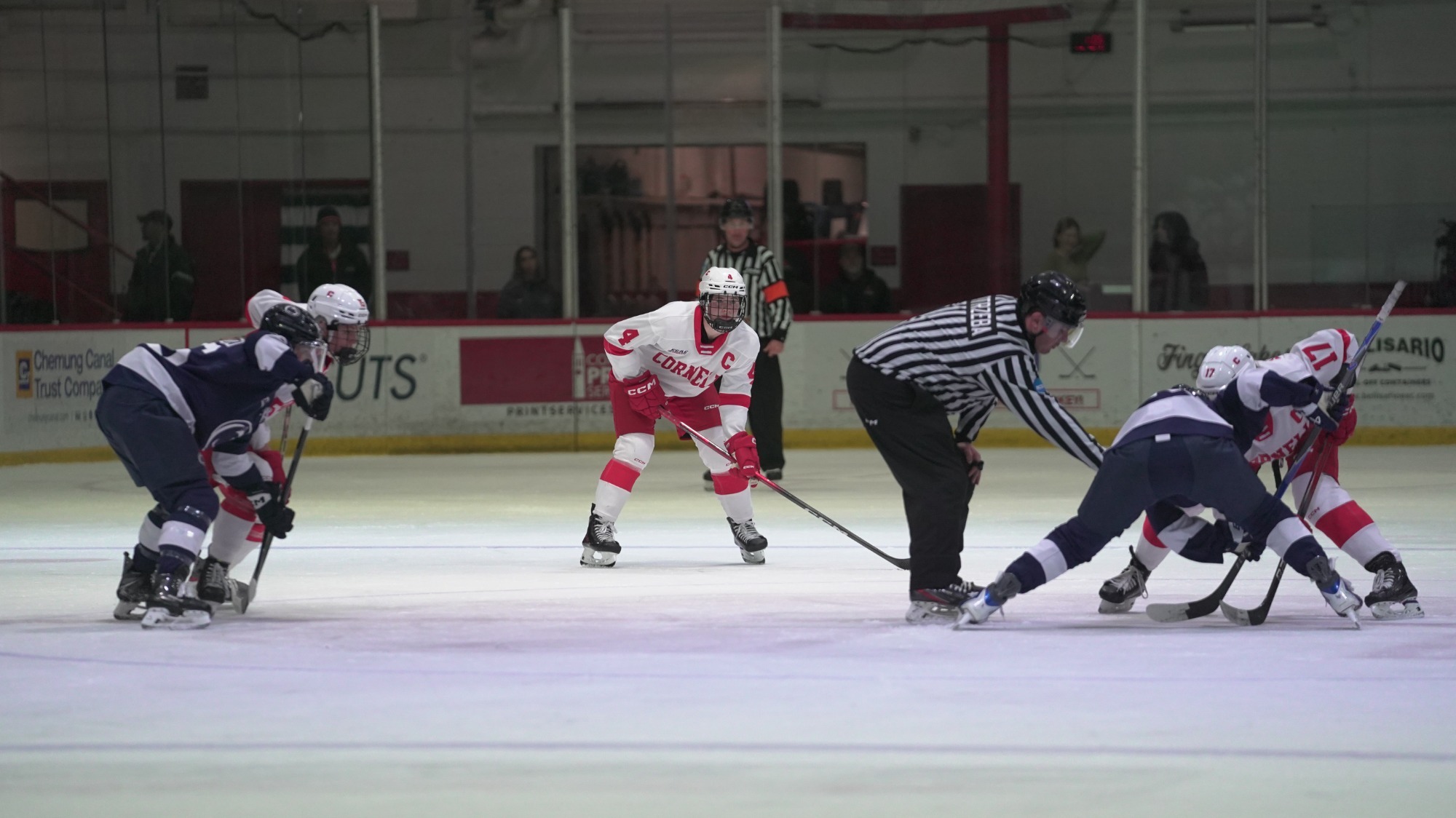 Cornell women's ice hockey faces off against Penn State at Lynah Rink.