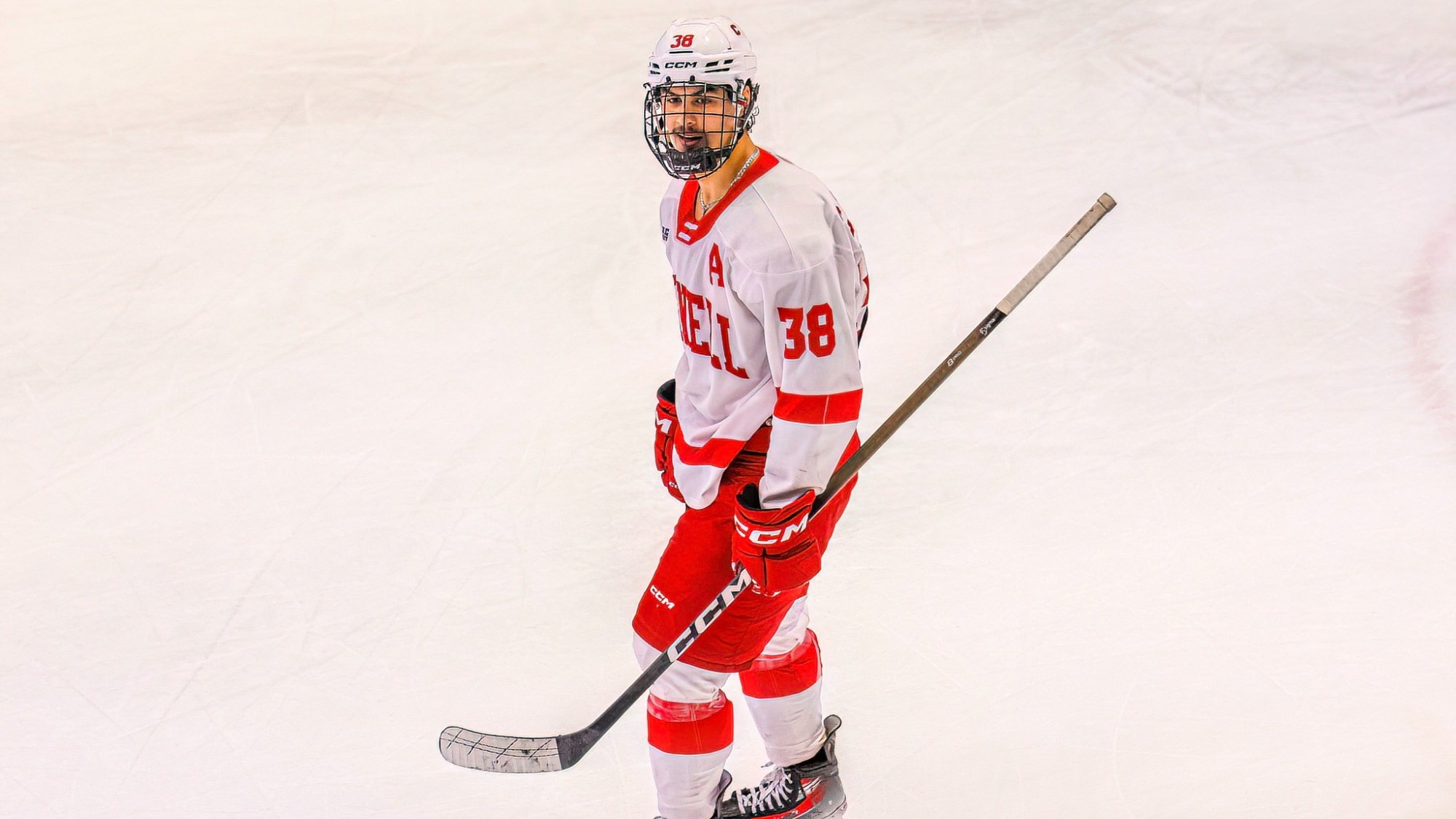 Jonathan Castagna skates during game action against RPI at Lynah Rink on Nov. 22, 2025.