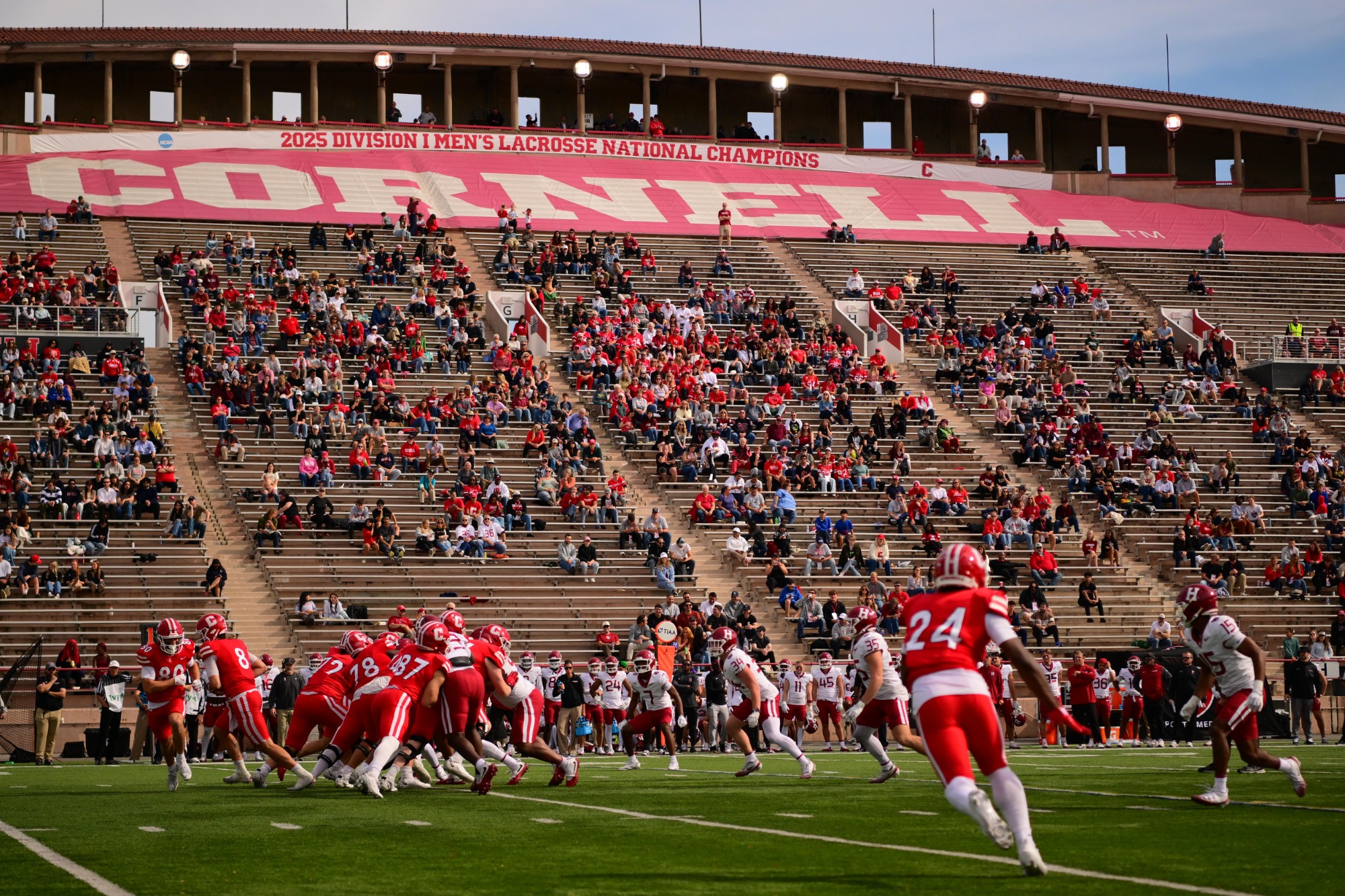 Cornell Football against Harvard on Oct. 10, 2026 at Schoellkopf Field in Ithaca, NY. (Caroline Sherman)