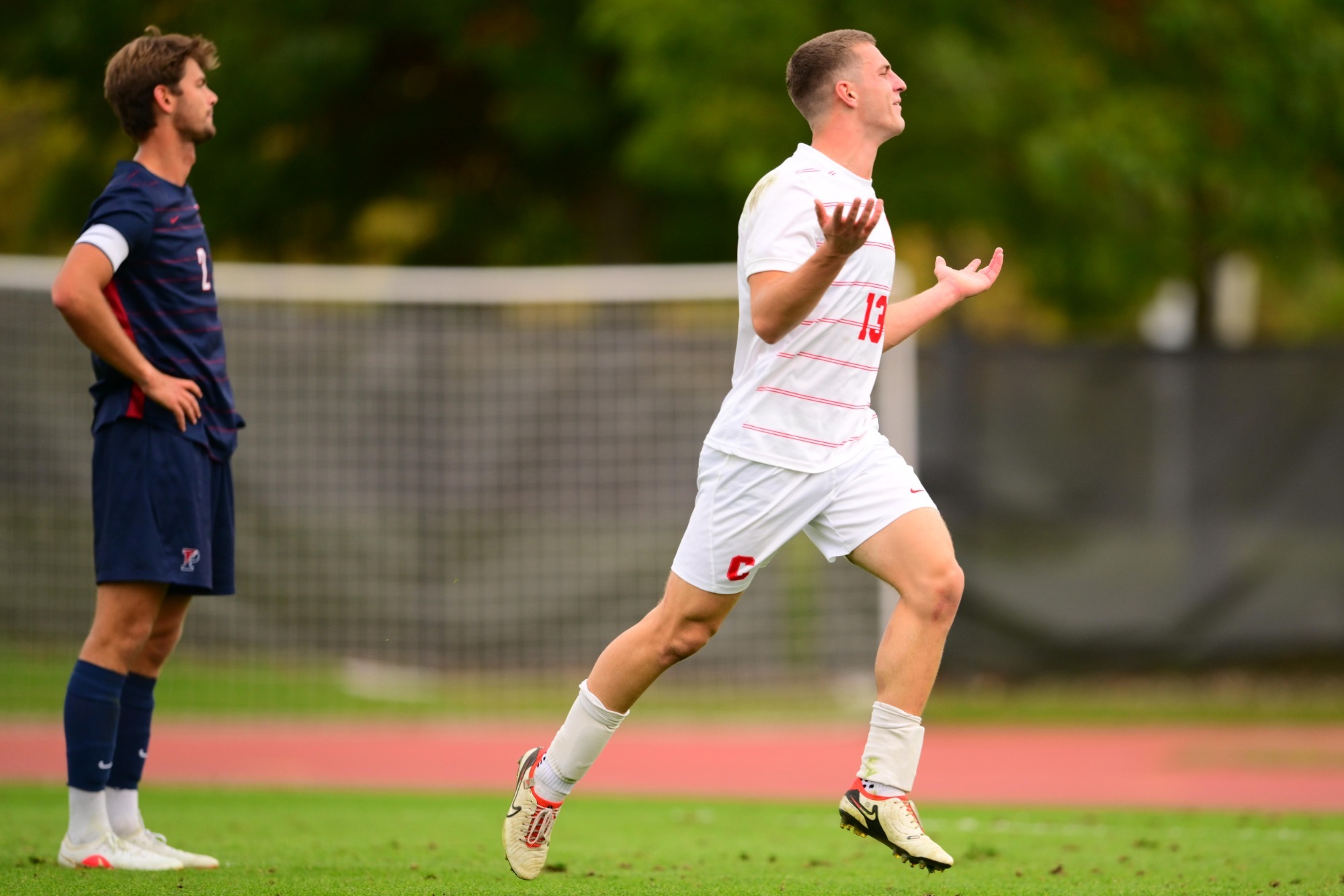 Blake Donahue celebrates after scoring