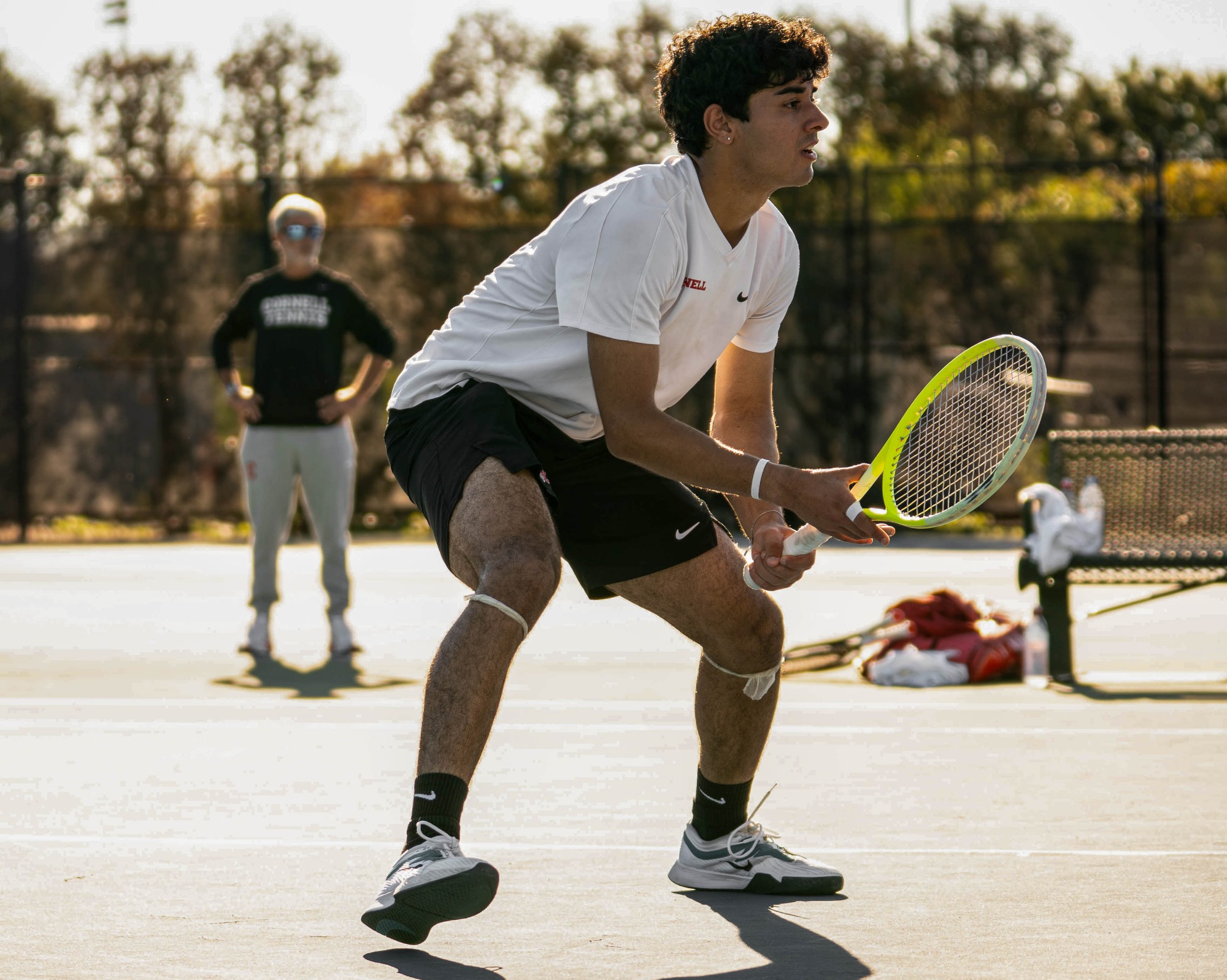 The Cornell men's tennis team competes on the final day of the 2026 ITA Men's New England Regional, hosted by Harvard University, in Cambridge, Mass.
