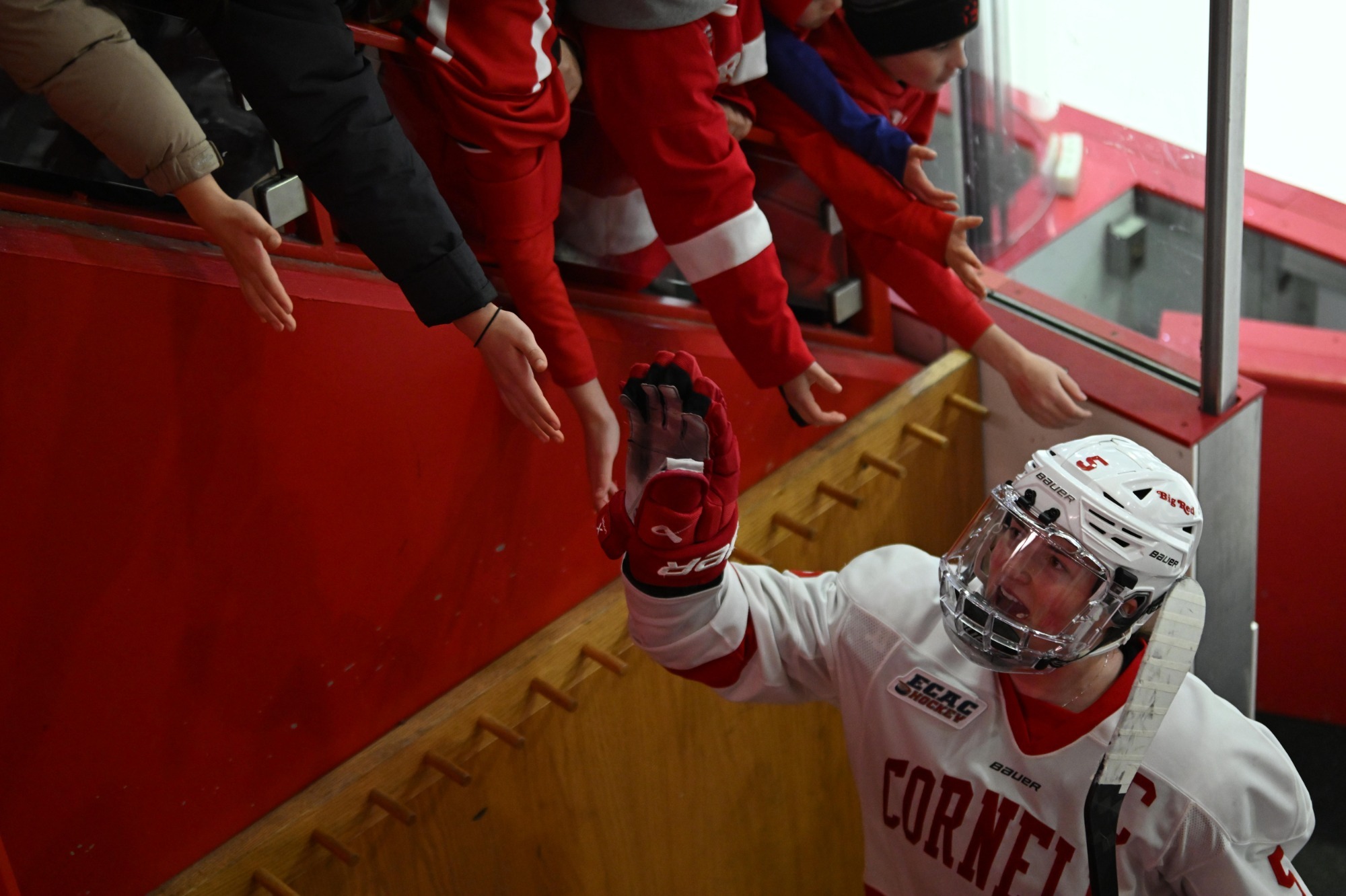 Rory Guilday with fans at Lynah