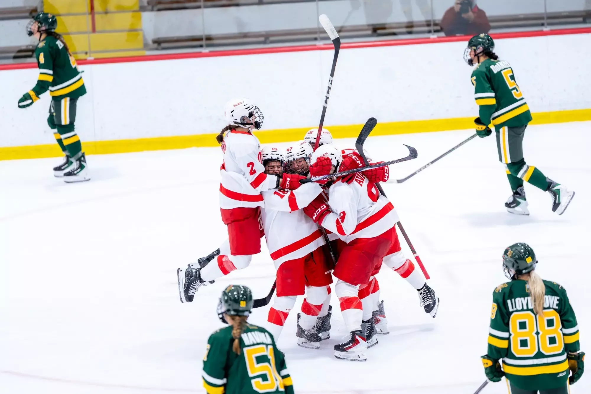WIH celebration after goal vs UVM