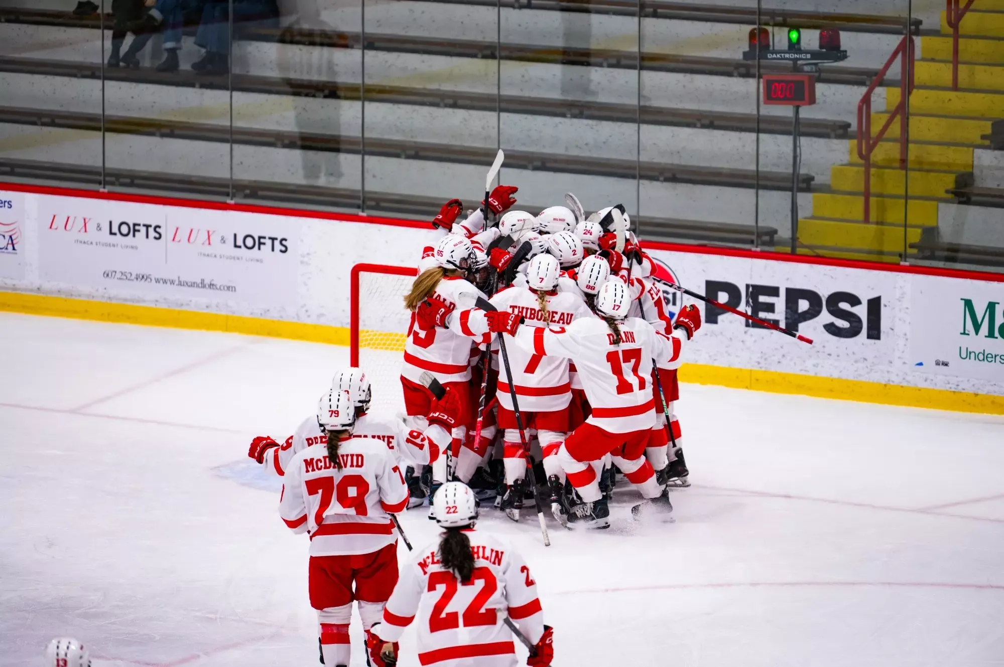 WIH celebrates after win over UVM