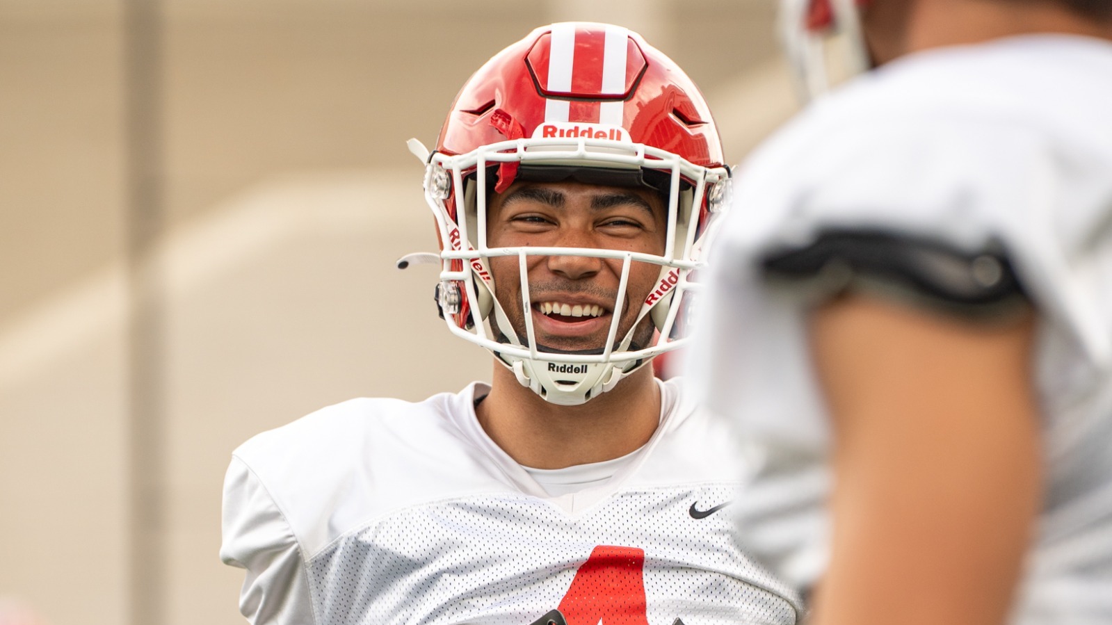Nomar Tejada during Cornell football practice