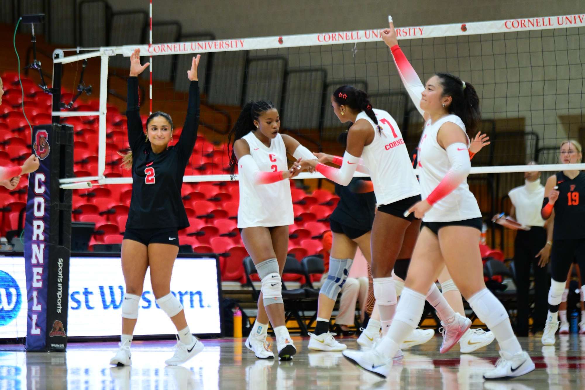 Cornell Volleyball against Princeton on Oct. 30, 2026 at Newman Arena in Ithaca, NY. (Caroline Sherman)