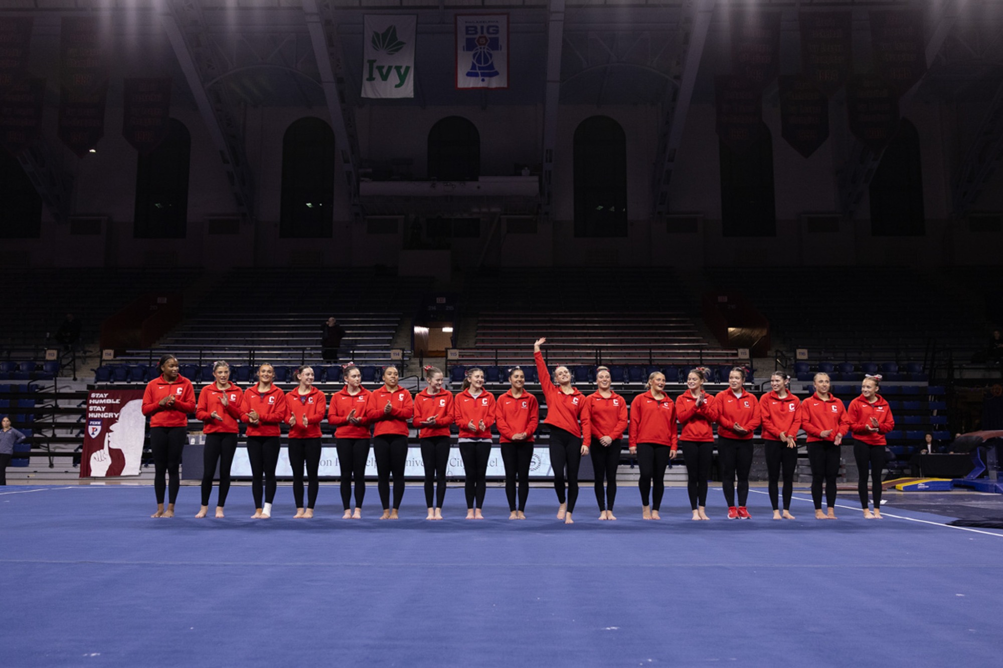 Women's Gymnastics competes at the Penn Quad Meet on Friday, Feb. 6 inside The Palestra.  