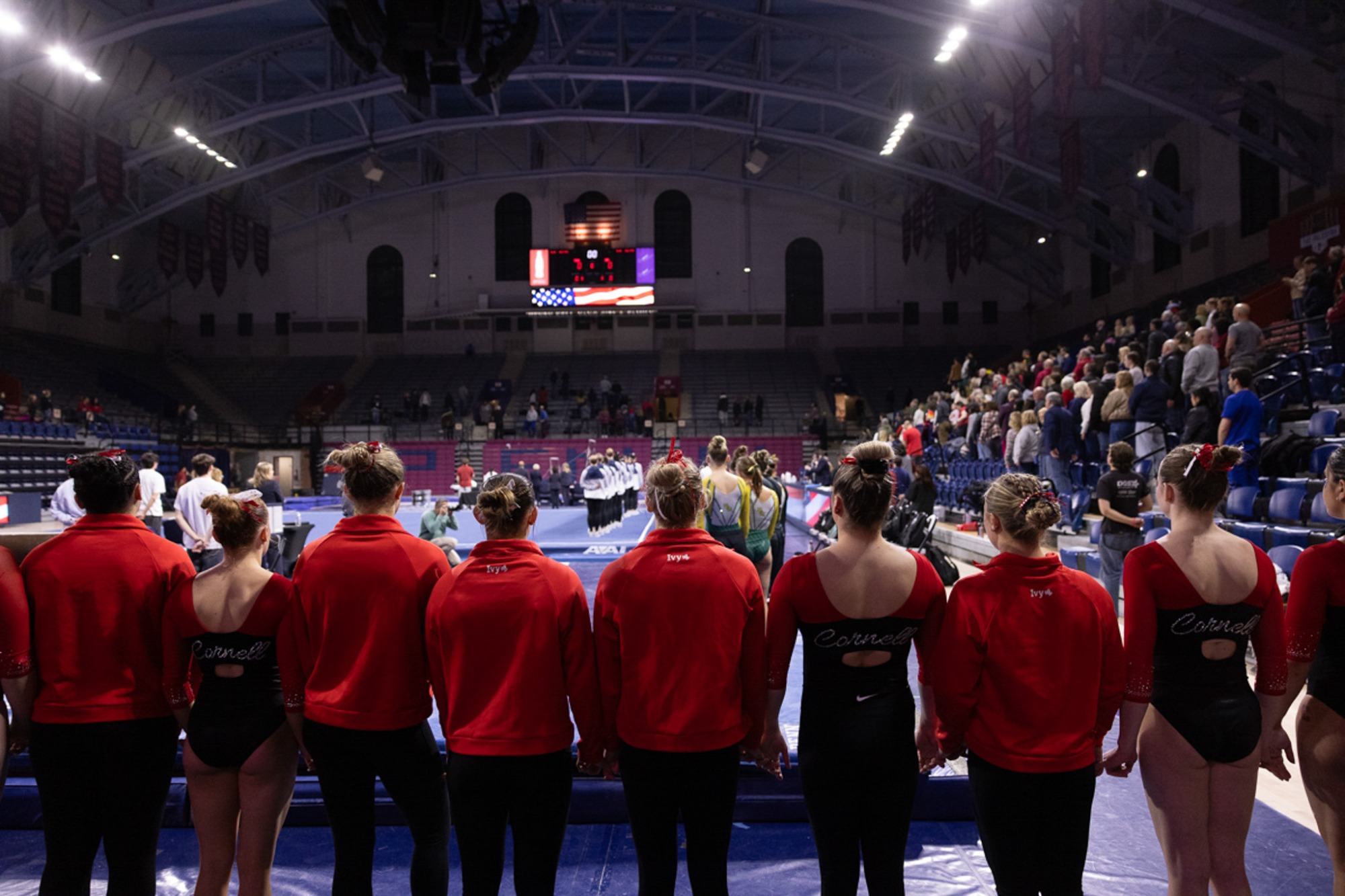 Women's Gymnastics competes at the Penn Quad Meet on Friday, Feb. 6 inside The Palestra.  