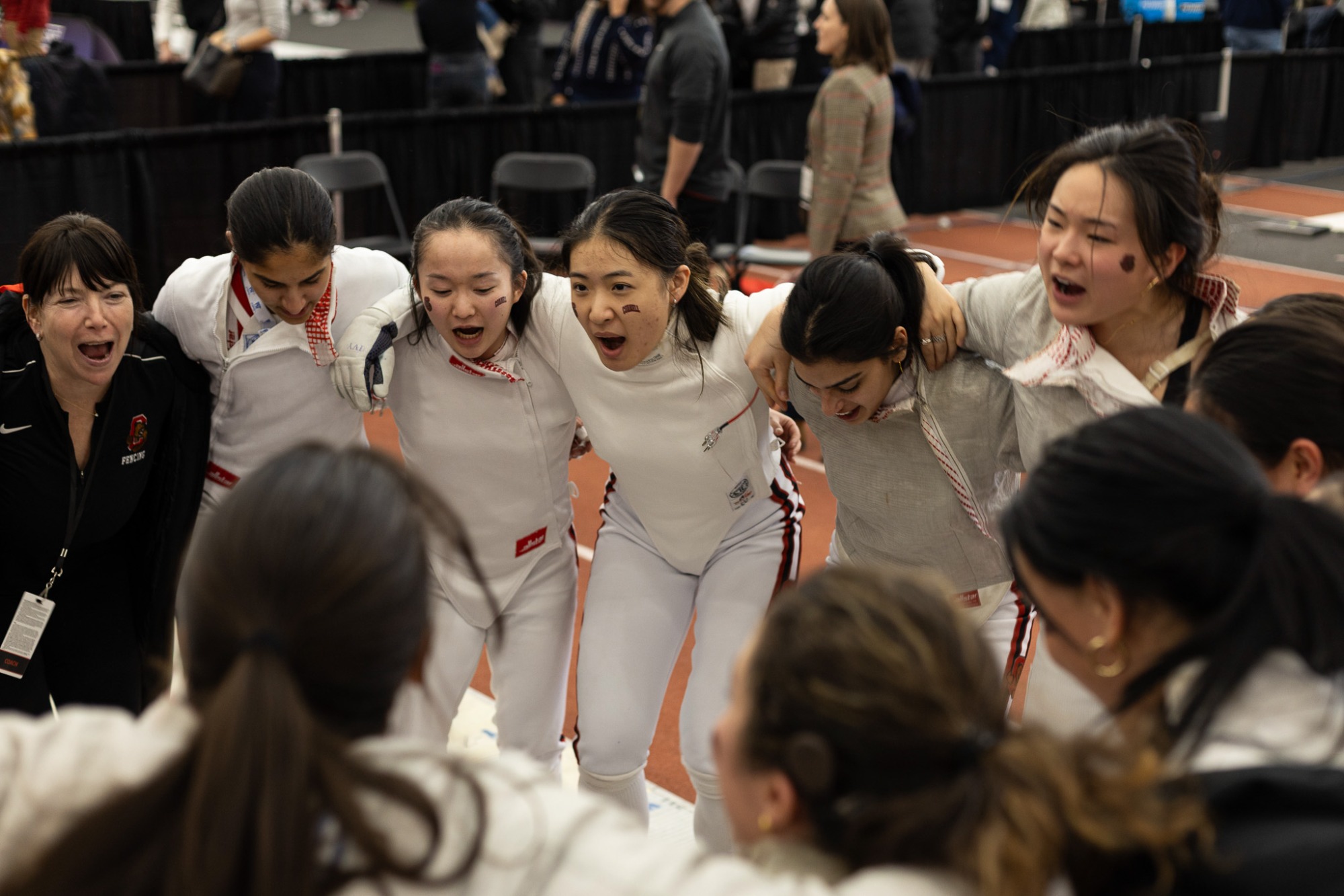 Cornell women's fencing competes at the ivy Championships at Jadwin Gymnasium in Princeton, N.J.