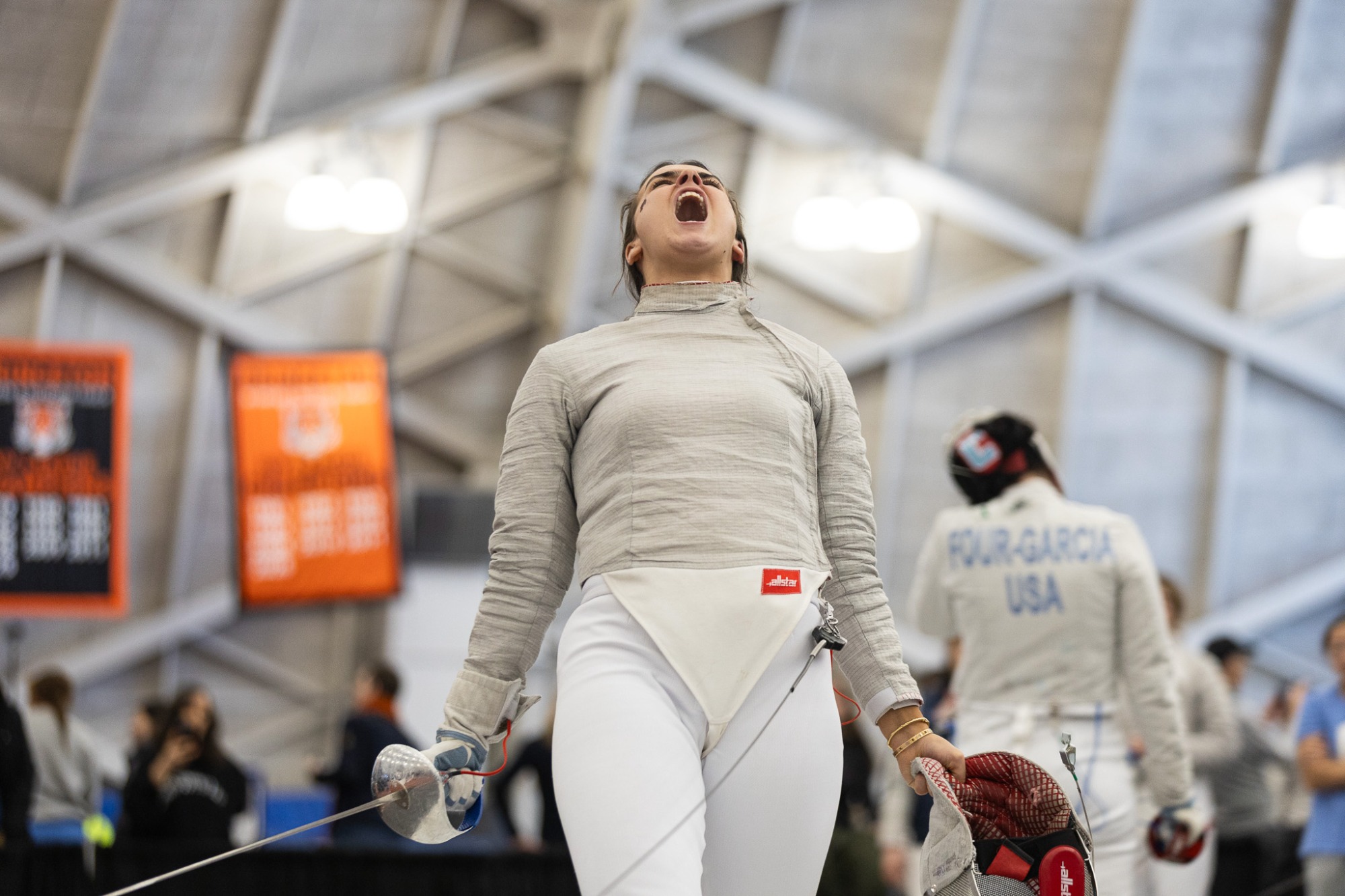 Cornell women's fencing competes at the ivy Championships at Jadwin Gymnasium in Princeton, N.J.