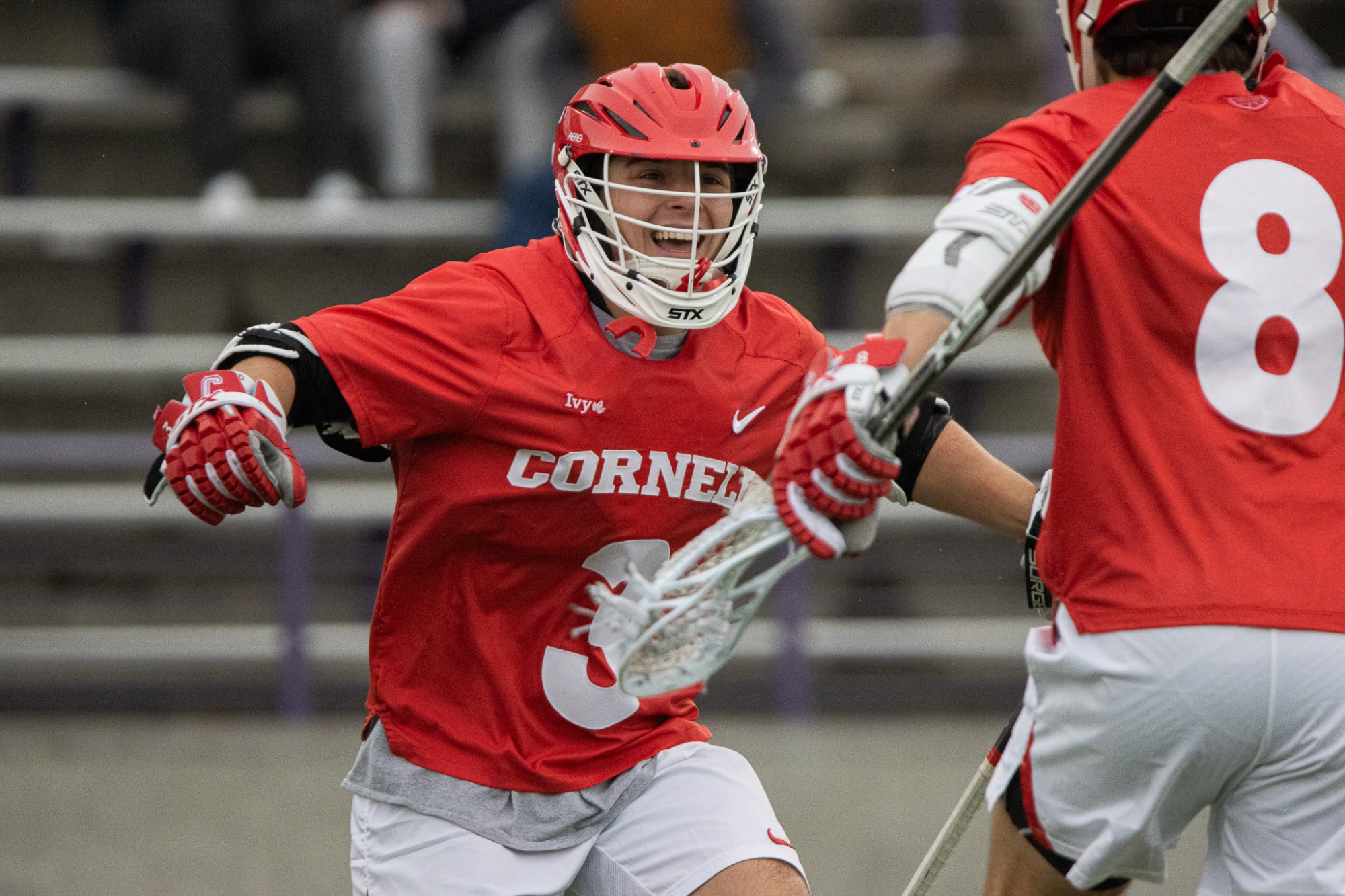 Cornell lacrosse vs. UAlbany, February 14, 2026 at Tom and Mary Casey Stadium in Albany, N.Y.