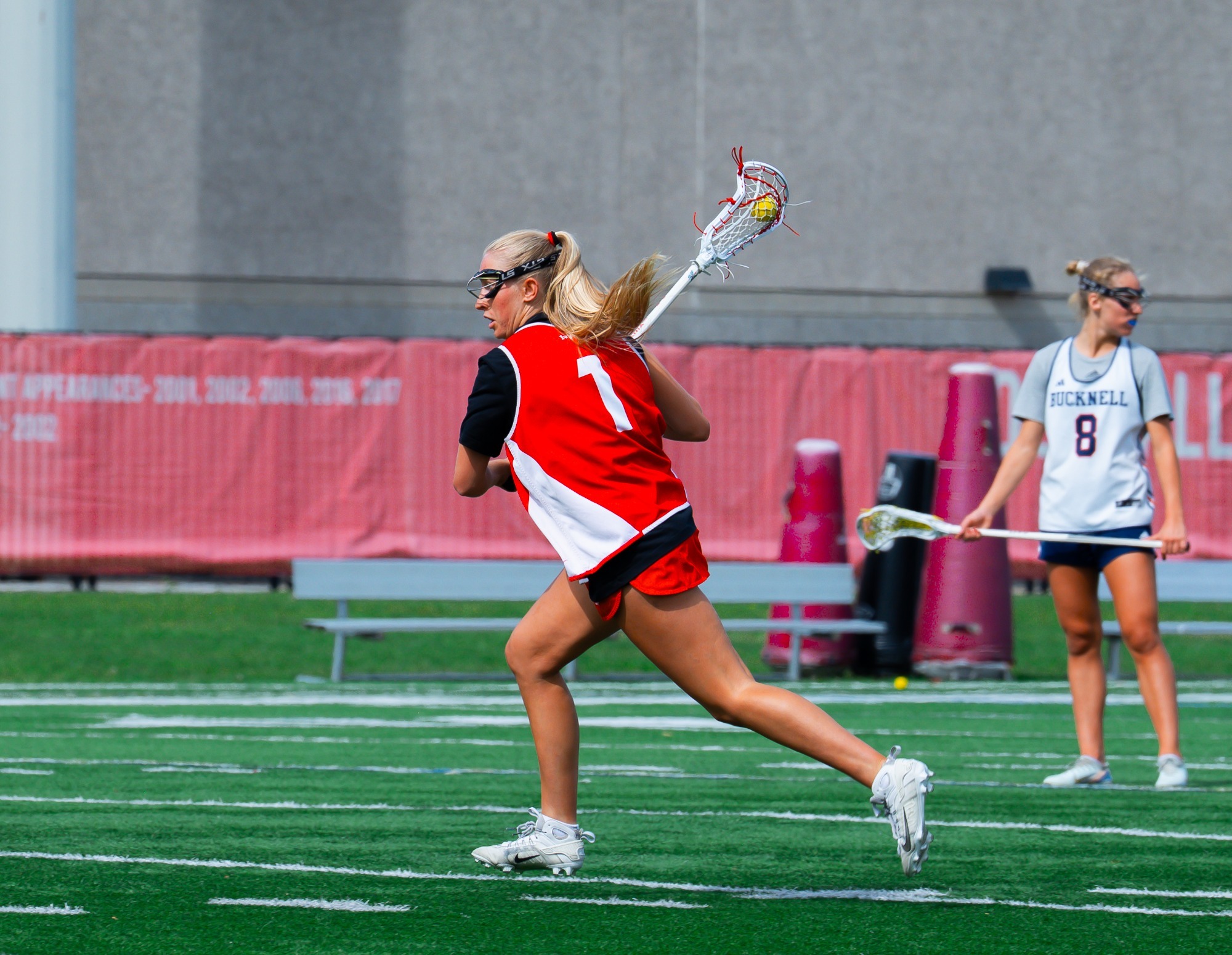 #1 Dylan Madigan of Women's Lacrosse on Schoellkopf Field