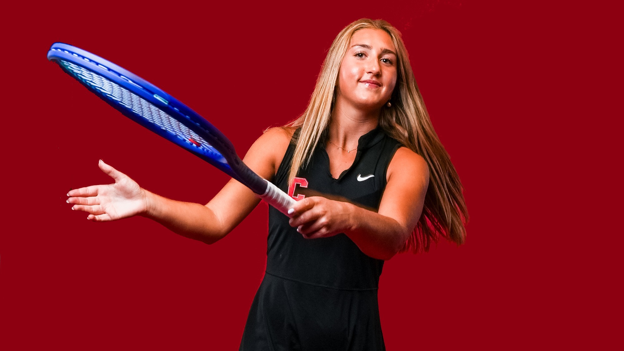 Dylan Gelber, 2026 Cornell women's tennis media day