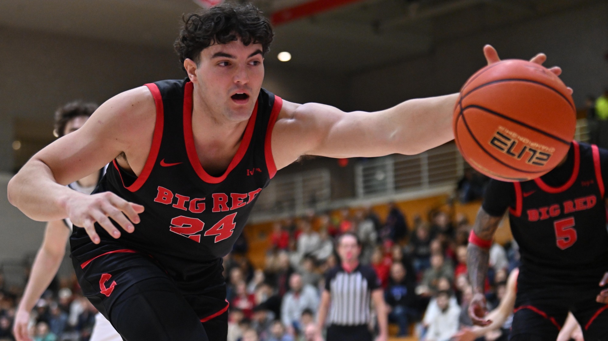 Senior Josh Baldwin recorded his first career double-double to power Cornell past Columbia 88-67 on Feb. 7, 2026 at Levien Gymnasium in New York, N.Y>