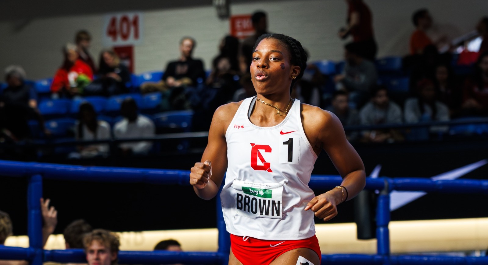 Cornell women's indoor track and field team competes at the 2026 indoor track and field ivy league heptagonal championships in NYC