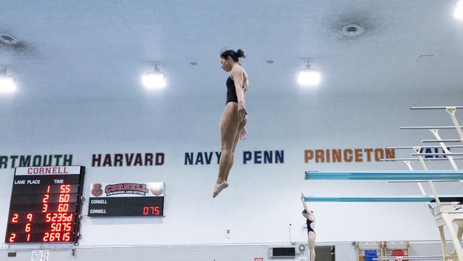 Morgan Ogata dives at Teagle Pool.