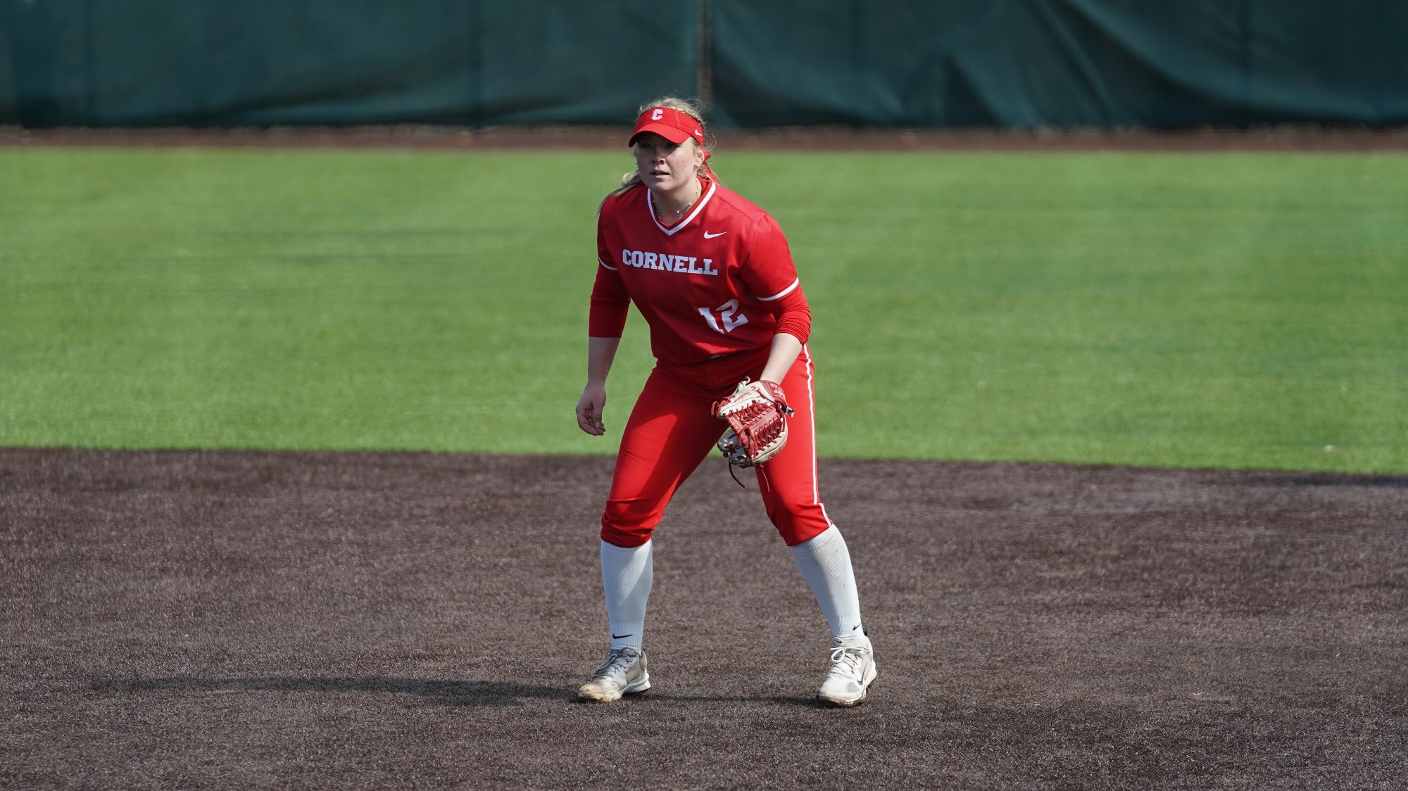 Emma Harshberger in the field against Lehigh at Neimand-Robison Field.
