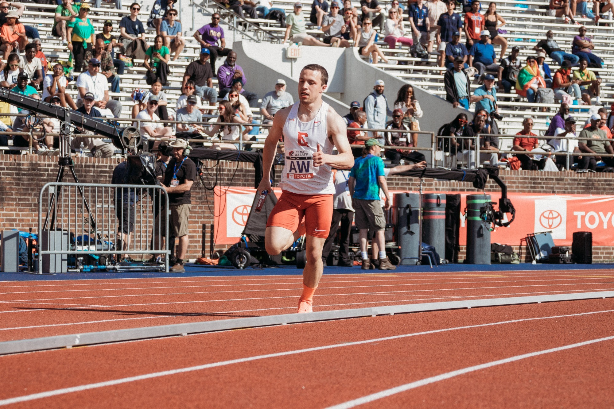 Michael Mazero competing at Penn Relays 2025
